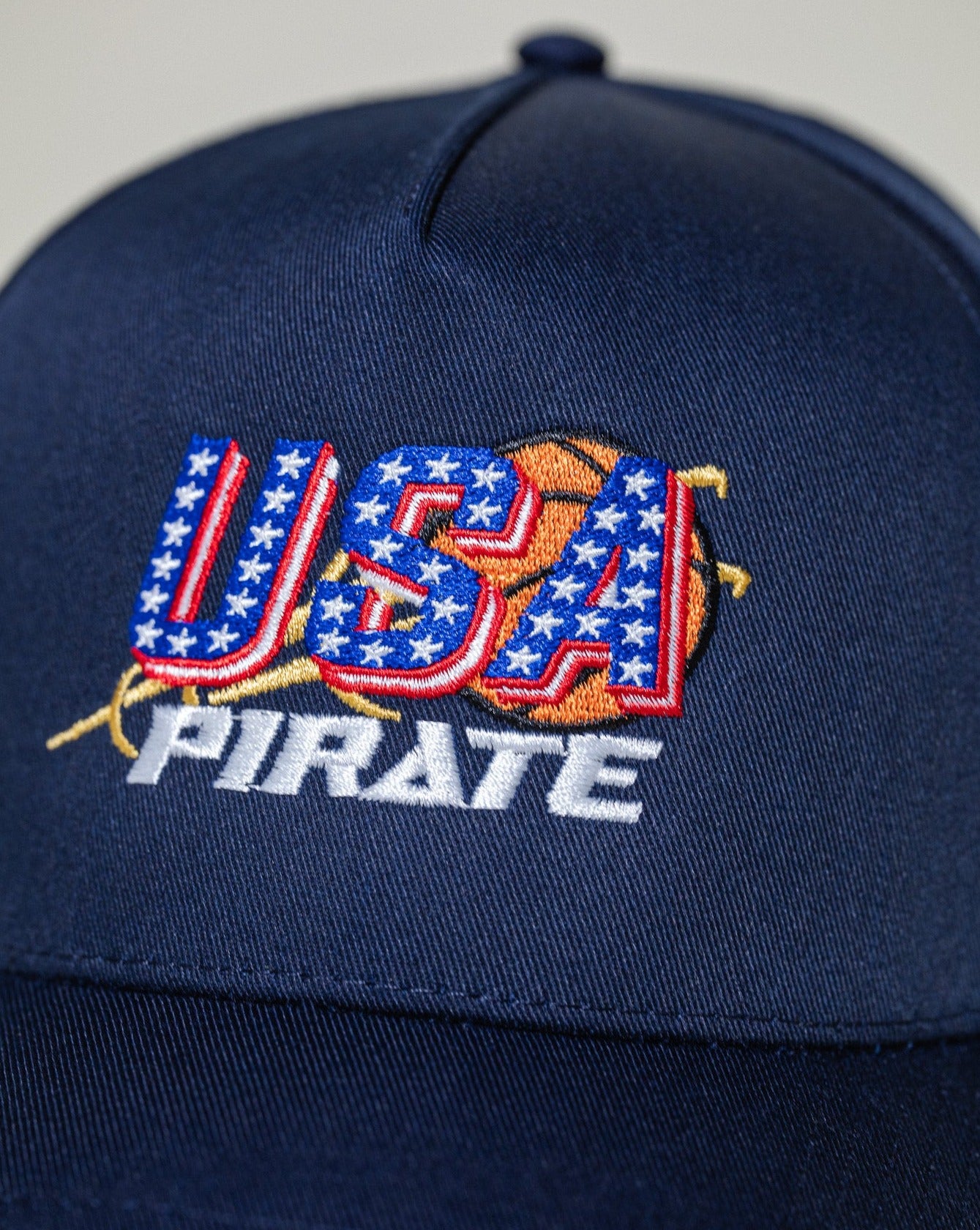 Pirate USA Basketball Hat (Navy)