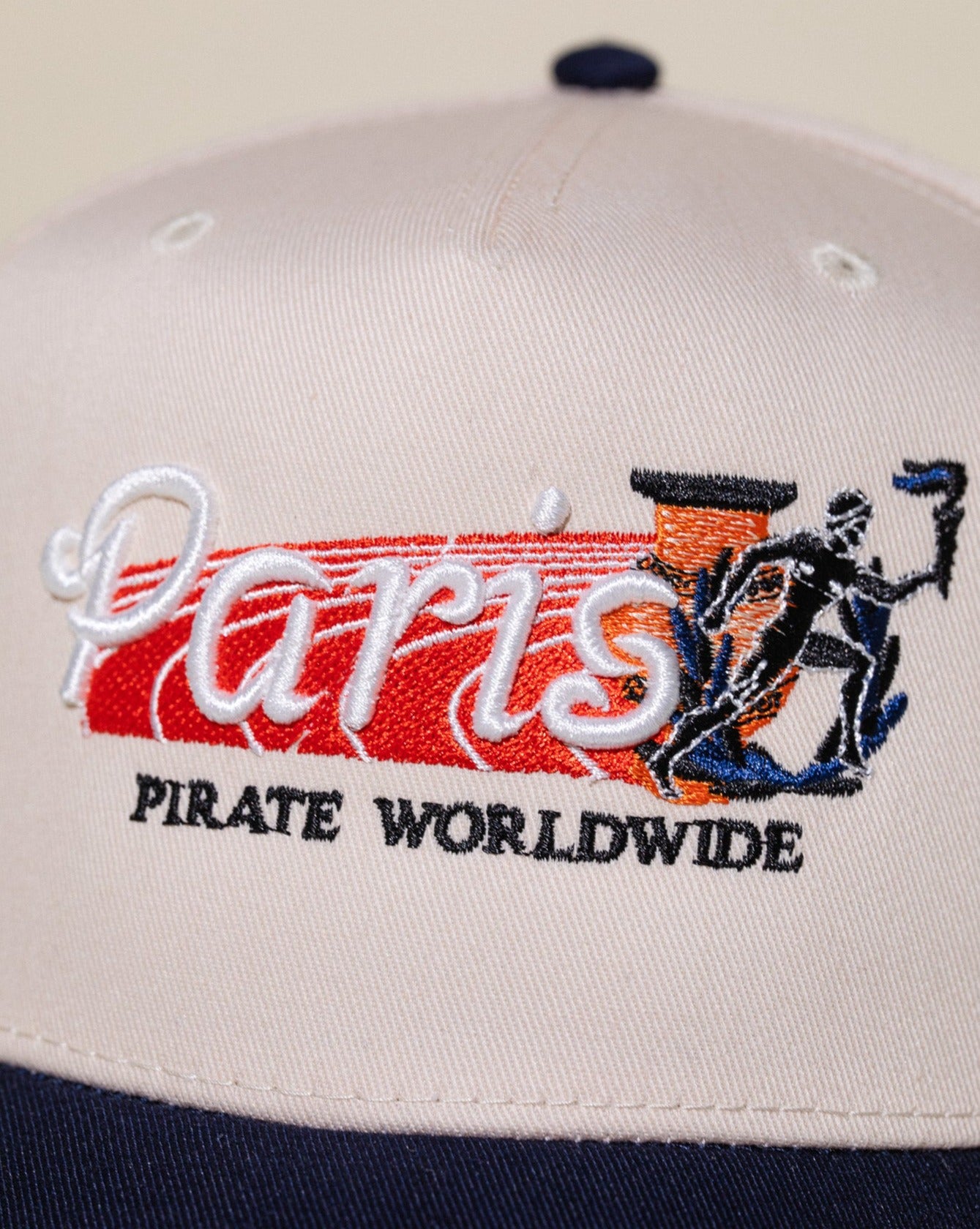 Pirate Paris Olympics Hat (Cream/Navy)