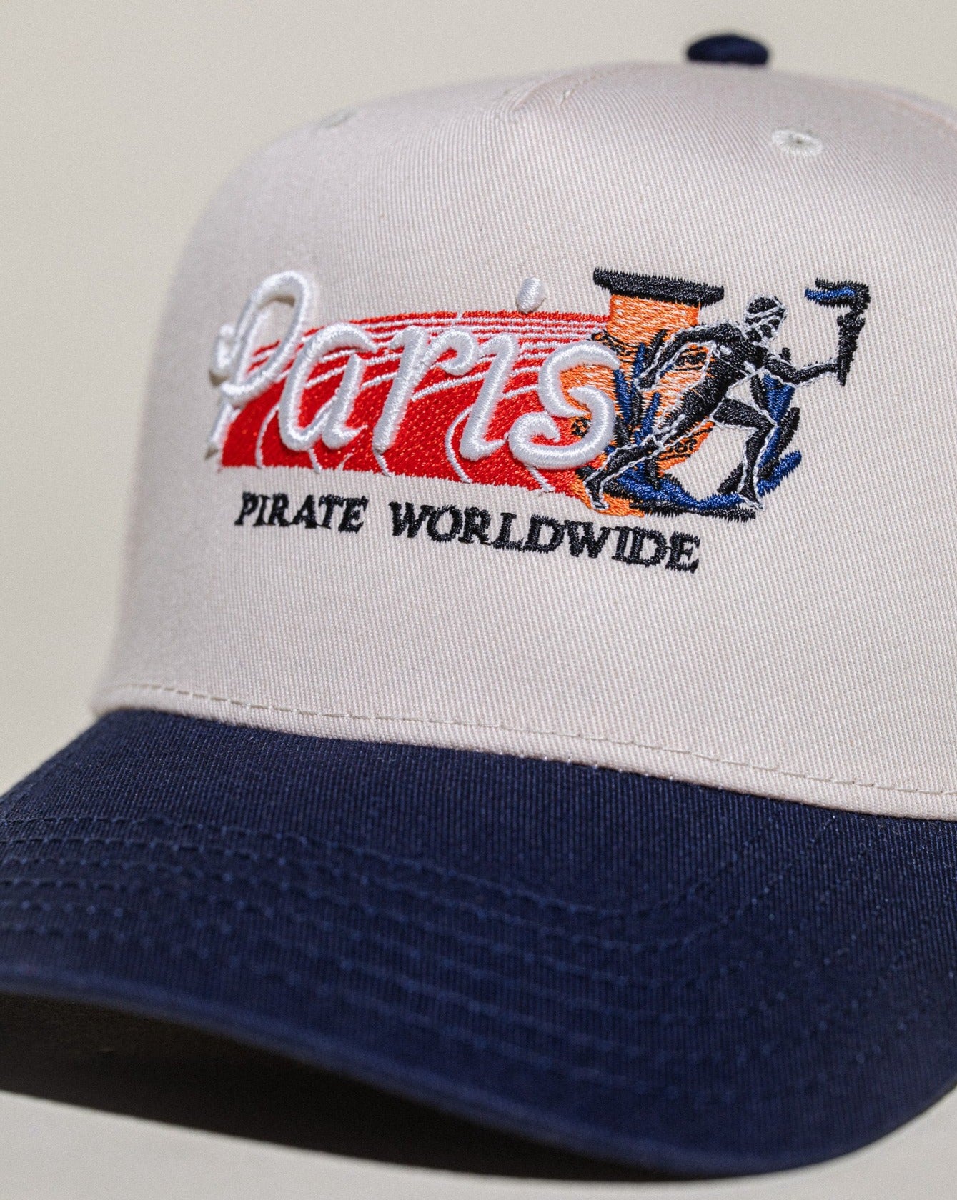 Pirate Paris Olympics Hat (Cream/Navy)