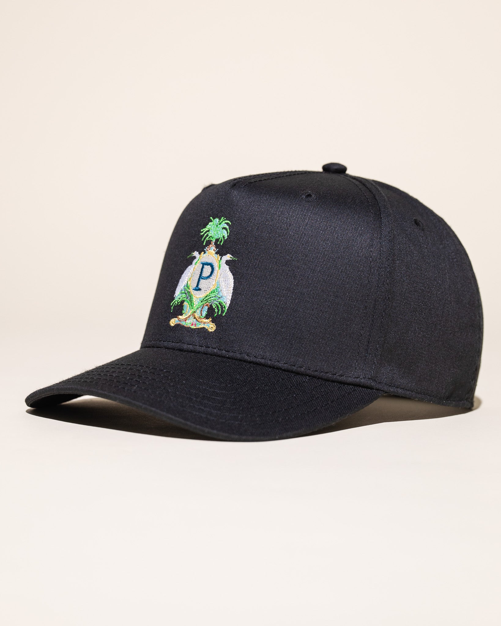Pirate Heron Crest Hat (Pirate Black)