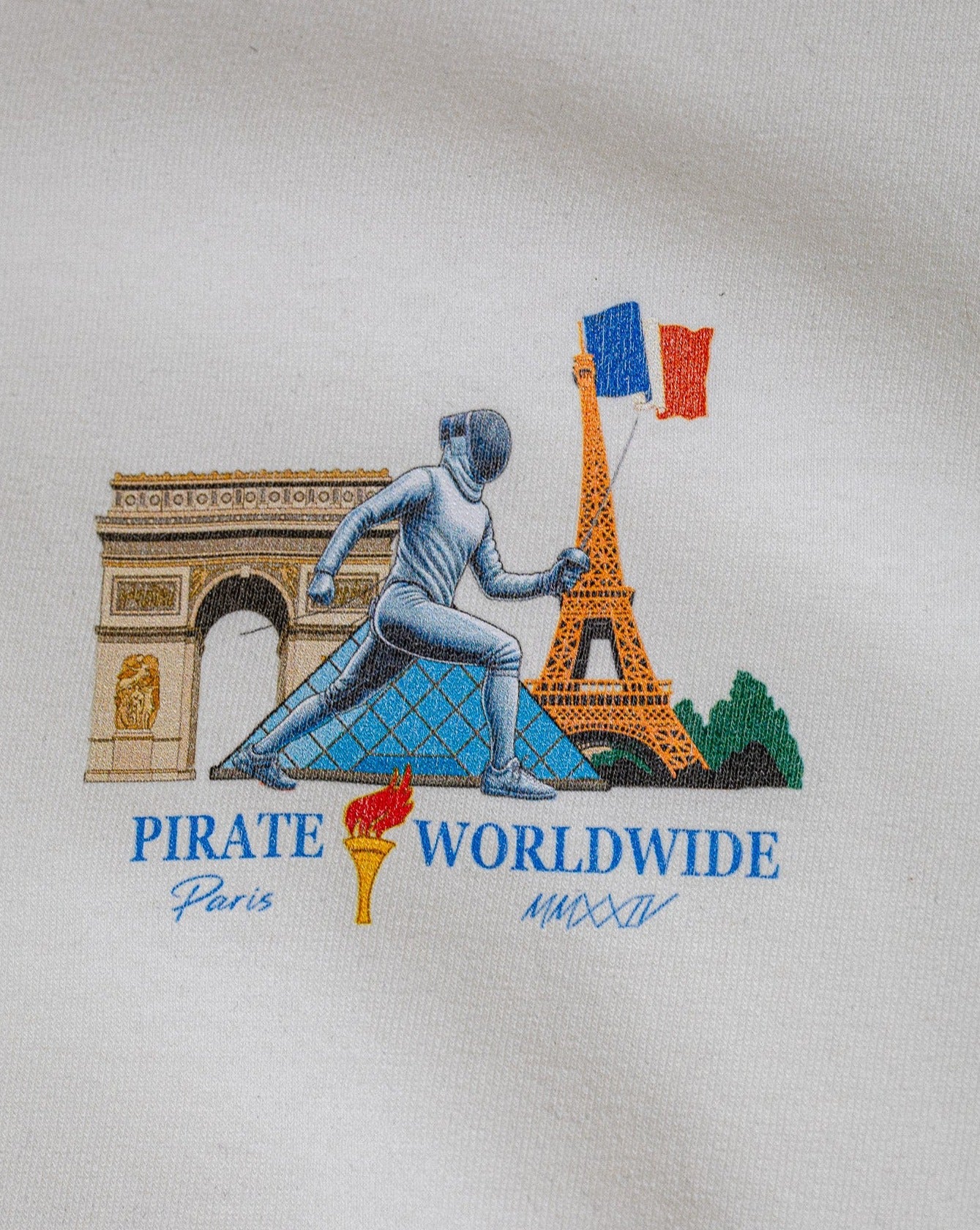 Pirate Paris Fencer Tee (Off White)