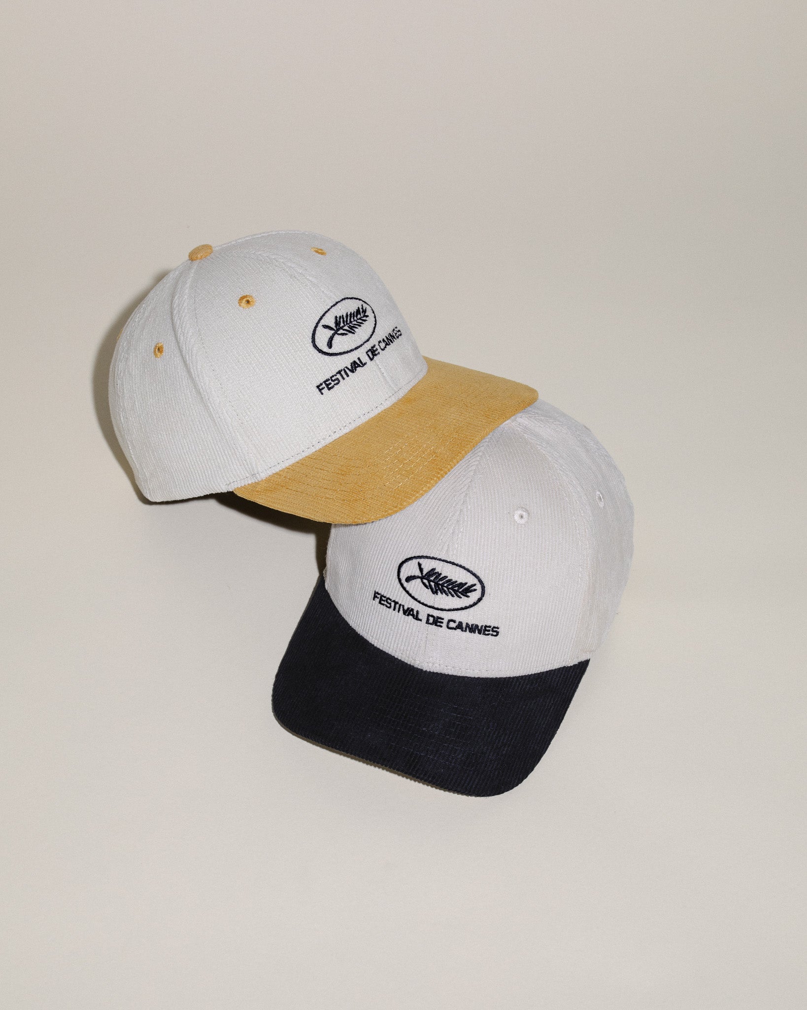 Pirate Cannes Corduroy Hat (Cream/Black)