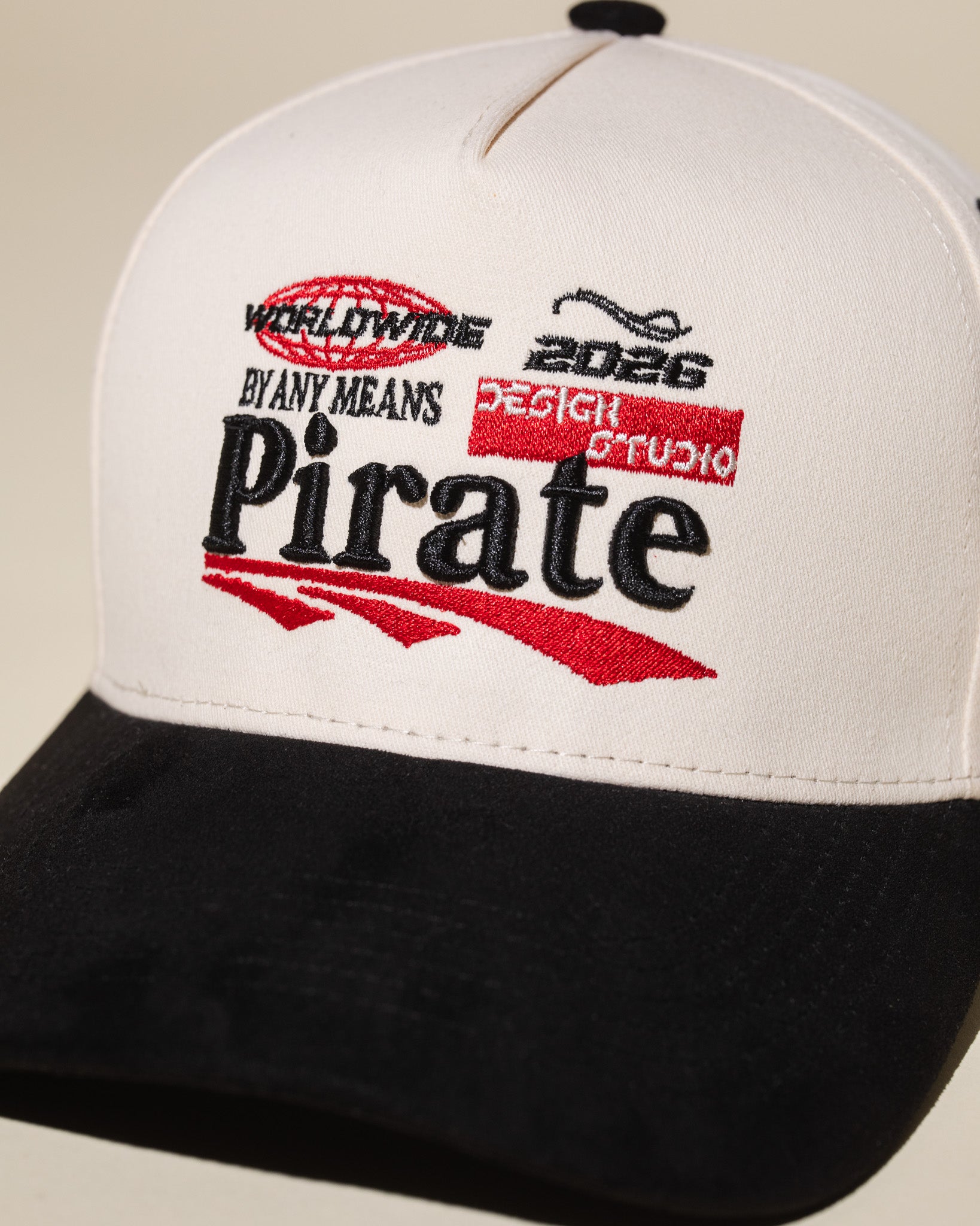 Pirate '26 Design Studio Hat (Cream/Black)