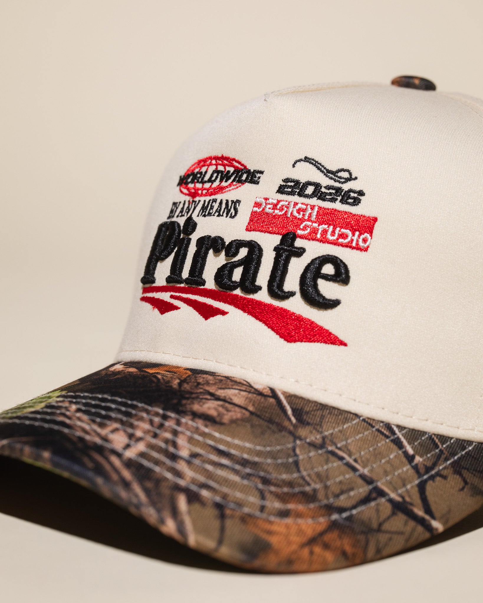 Pirate '26 Design Studio Hat (Cream/Camo)