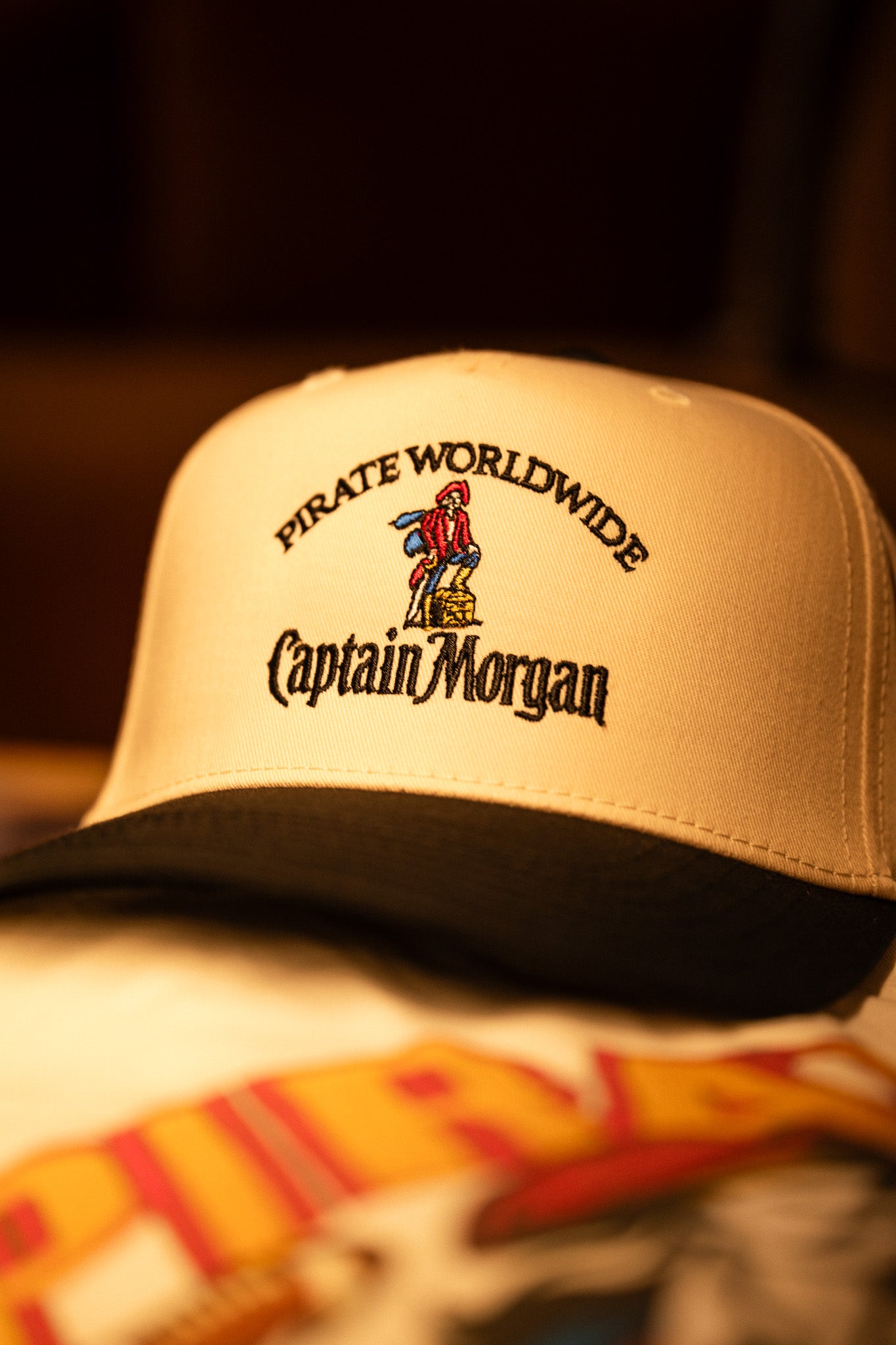 Captain Morgan x Pirate Hat (Cream/Black)