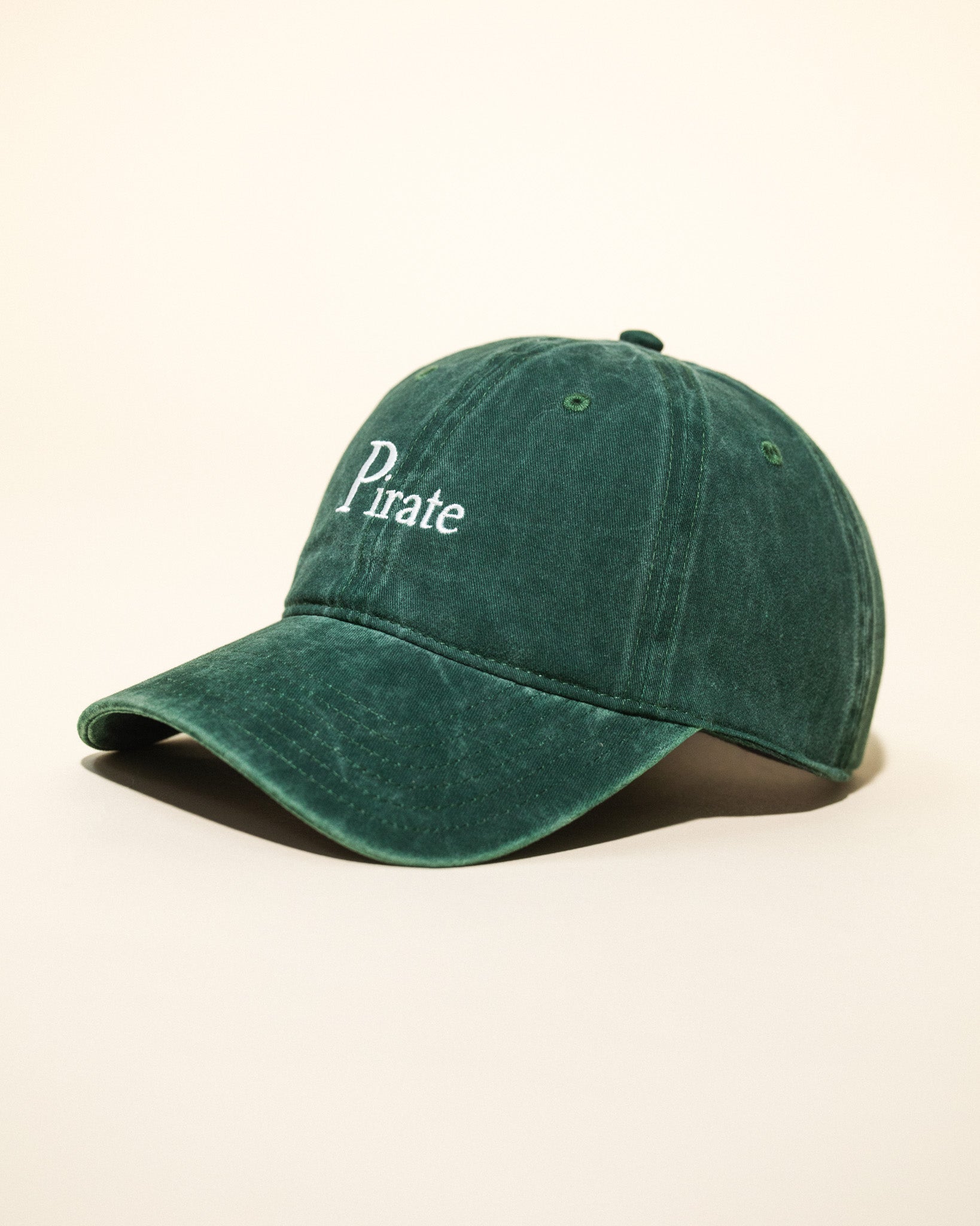 Pirate Branded Dad Hat (Washed Green)