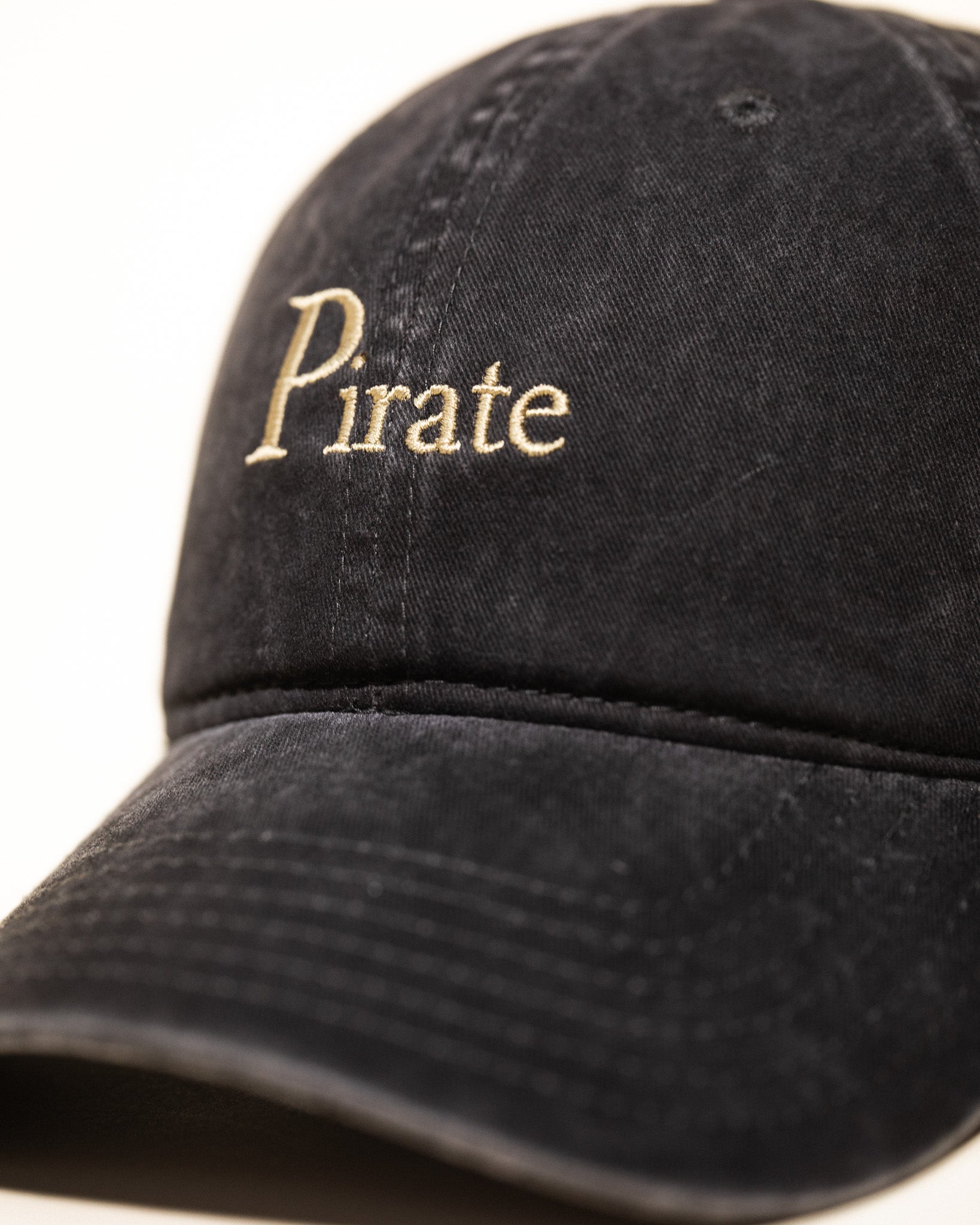 Pirate Branded Dad Hat (Washed Black)