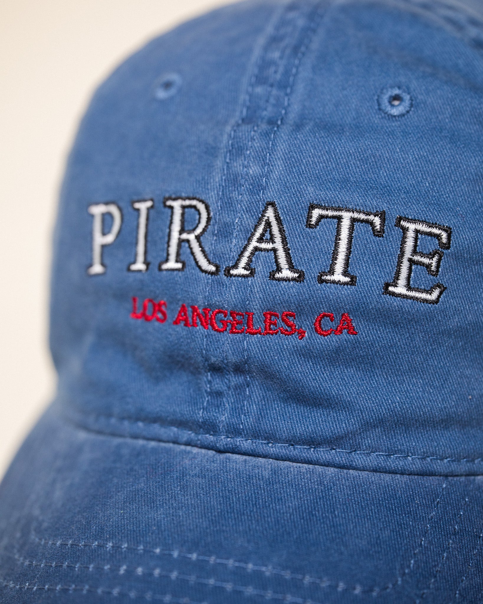 Pirate Los Angeles Dad Hat (Washed Blue)
