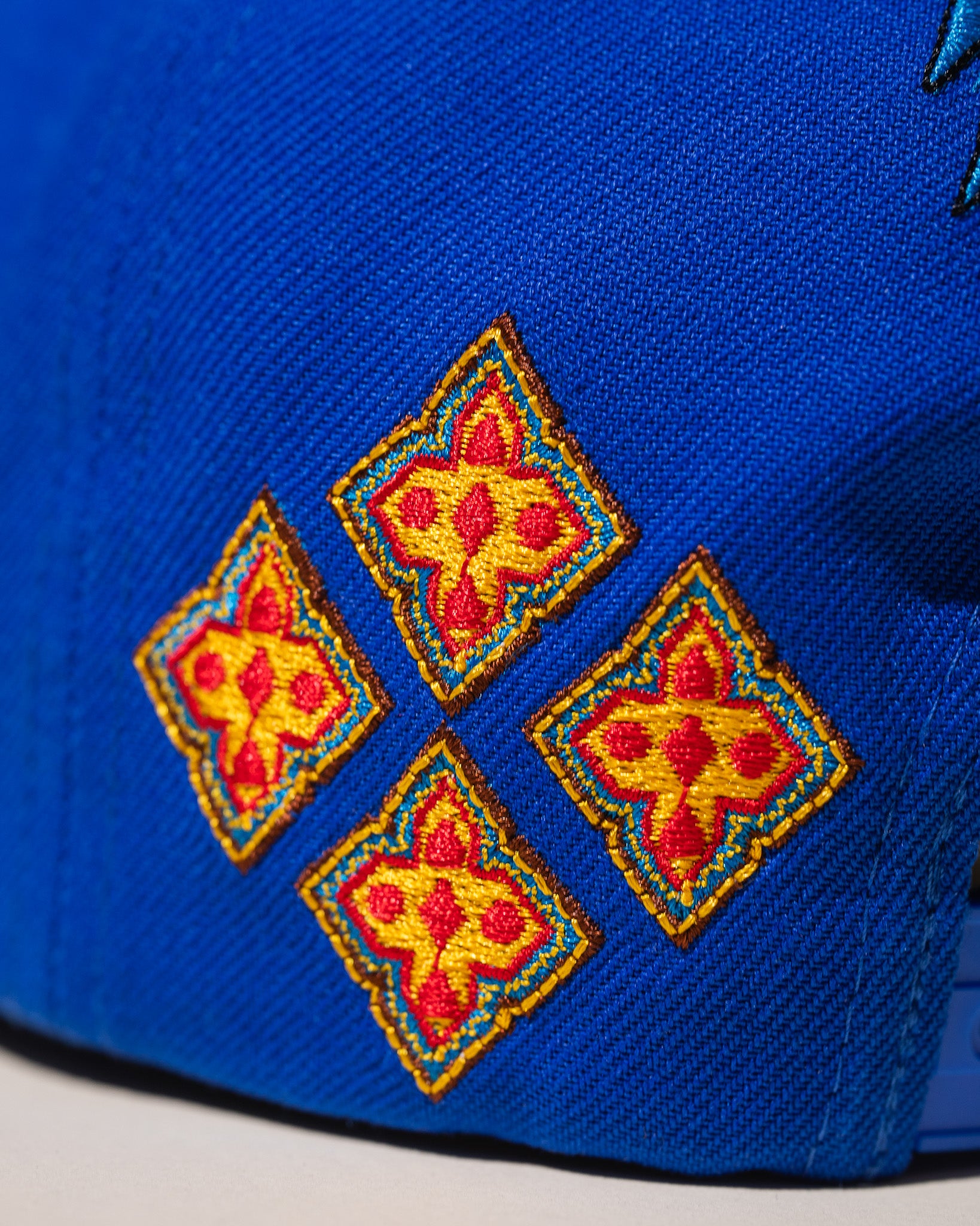 Getty x Pirate All Over Embroidery Snapback  (Getty Blue)