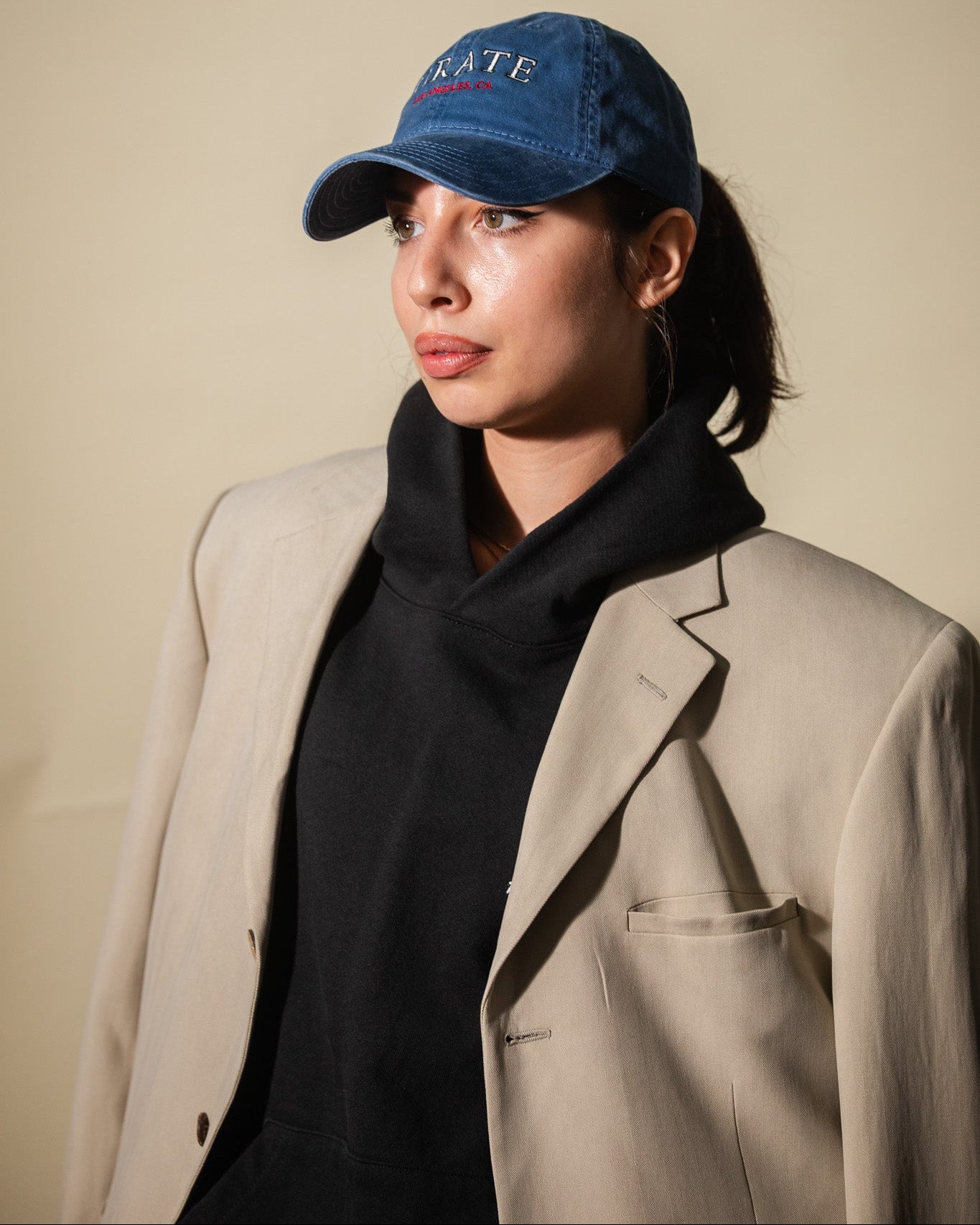 Pirate Los Angeles Dad Hat (Washed Blue)