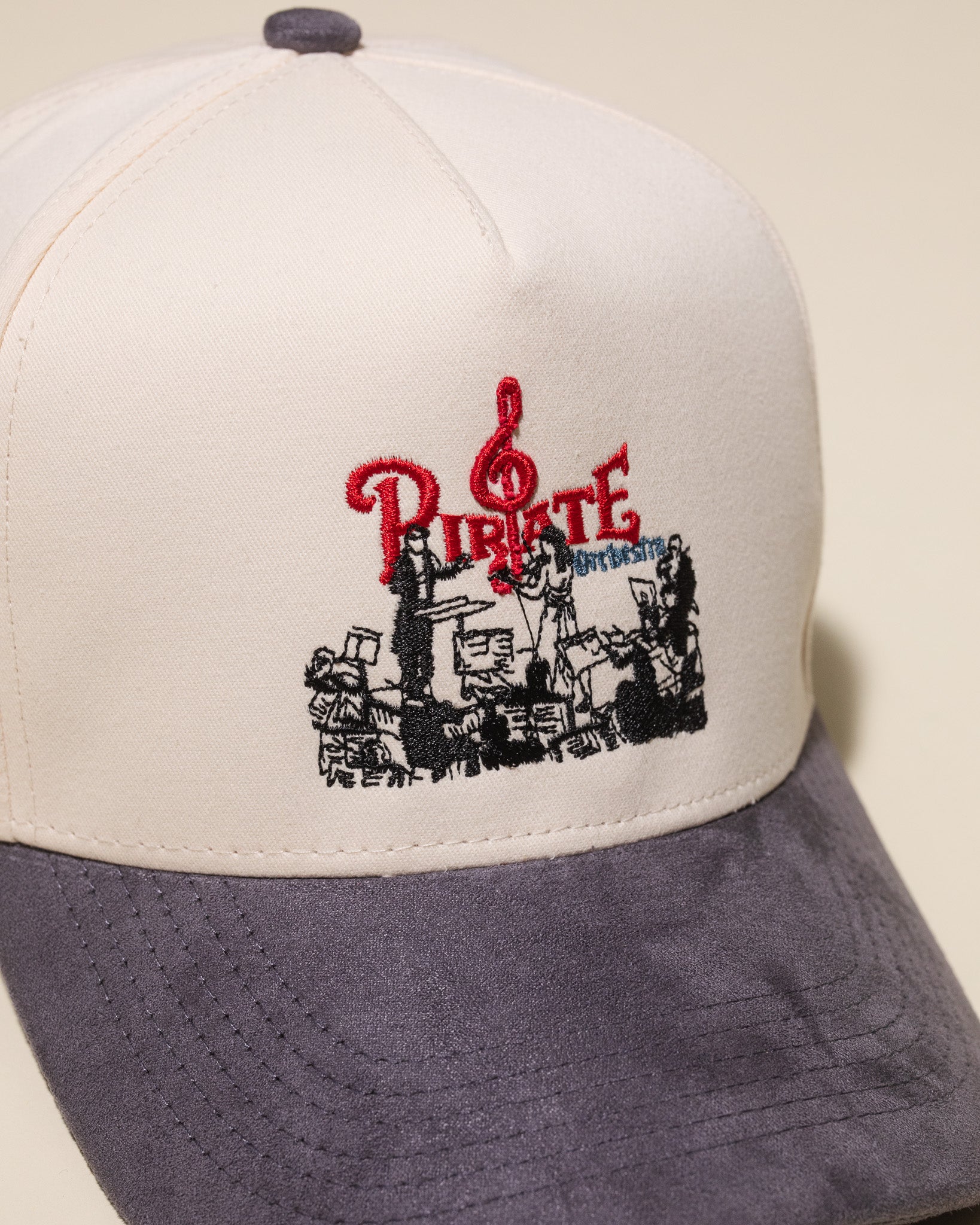 Pirate Orchestra Hat (Cream/Grey)