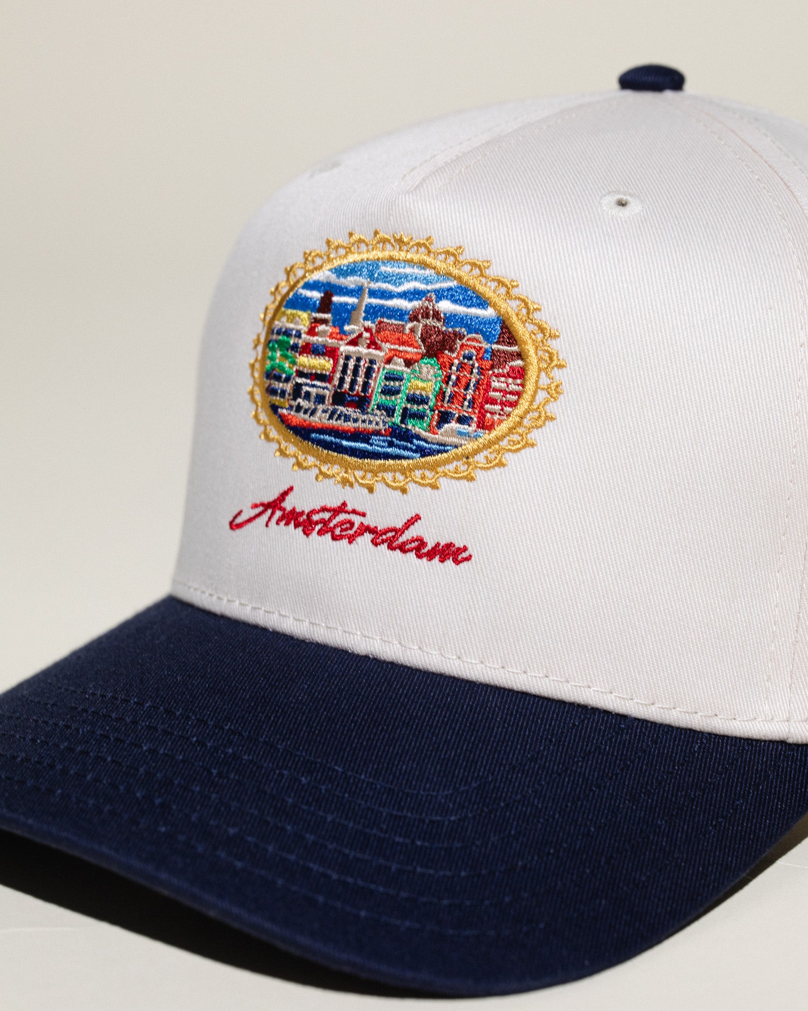 Pirate Amsterdam Hat (Cream/Navy)