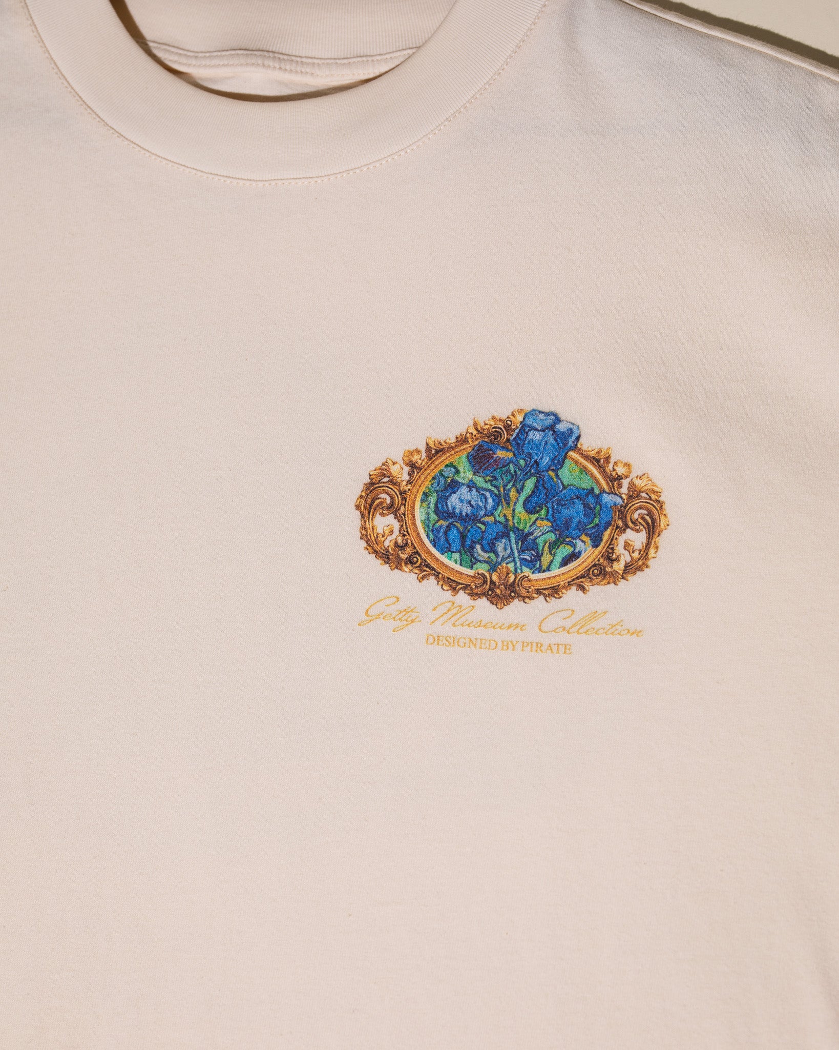 Getty x Pirate Van Gogh Irises Tee (Cannoli Cream)