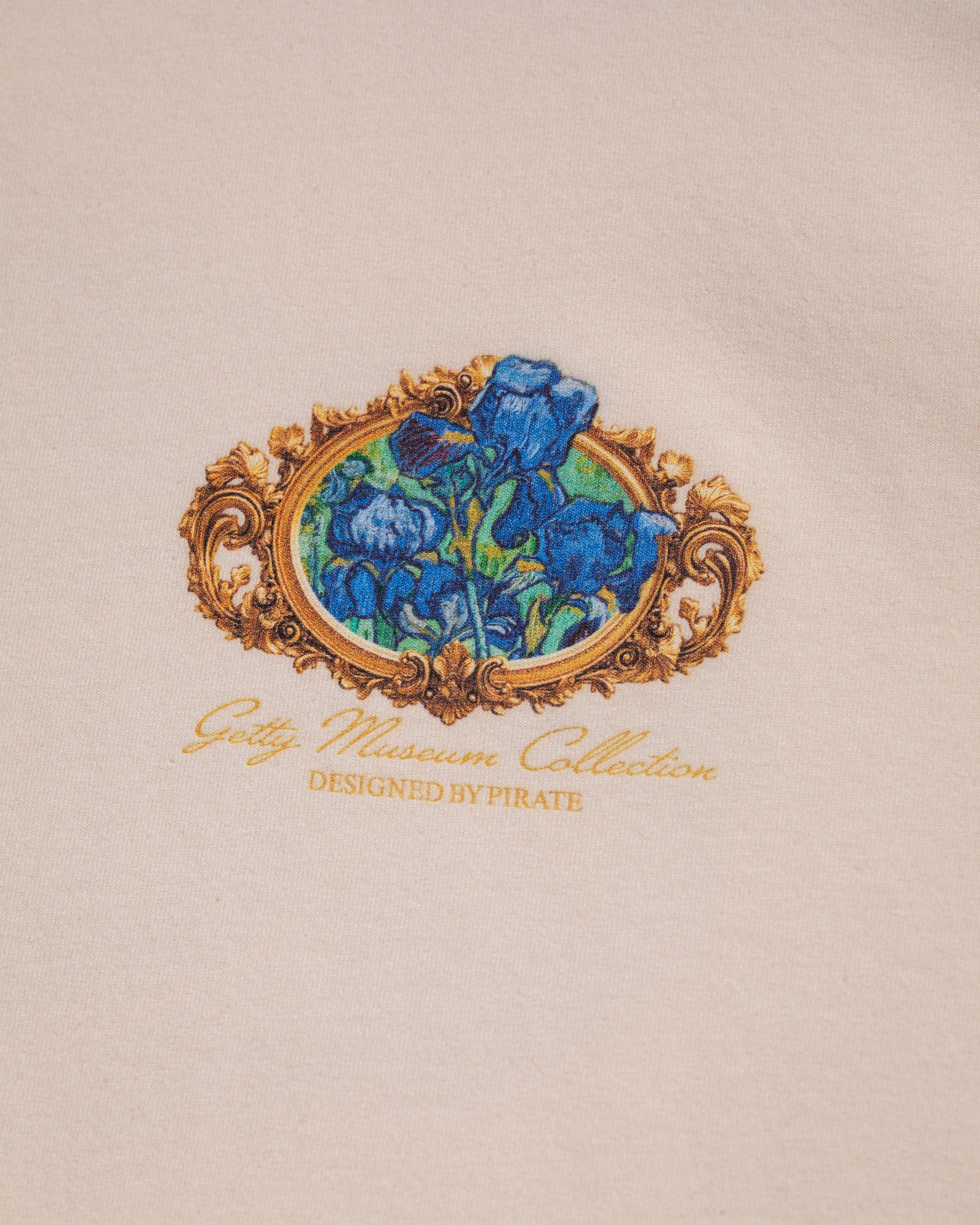 Getty x Pirate Van Gogh Irises Tee (Cannoli Cream)