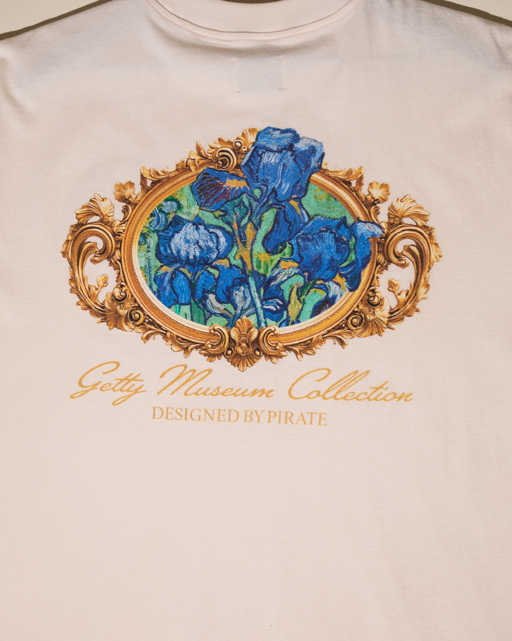 Getty x Pirate Van Gogh Irises Tee (Cannoli Cream)