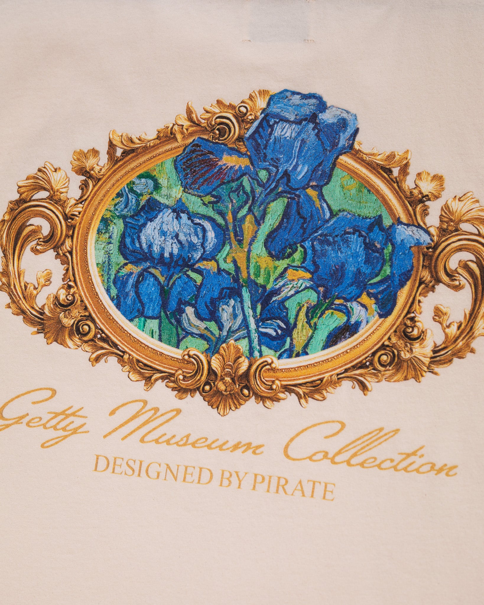 Getty x Pirate Van Gogh Irises Tee (Cannoli Cream)