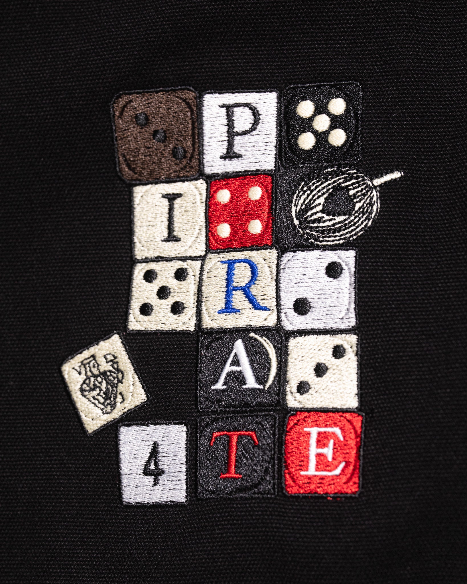 Roll of the Dice Canvas Chore Jacket (Pirate Black)