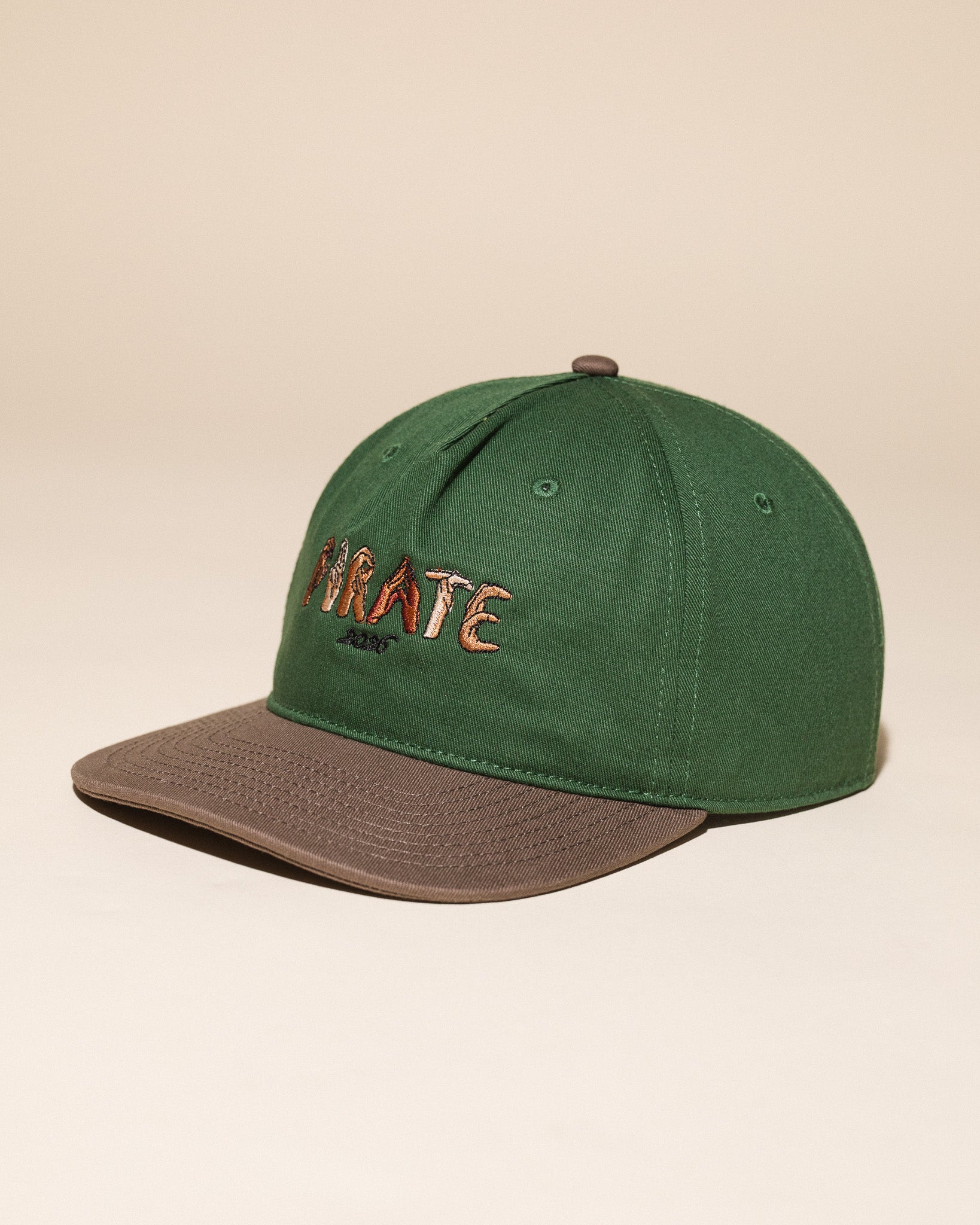 Hands of Pirate Vintage Hat (Green/Brown)