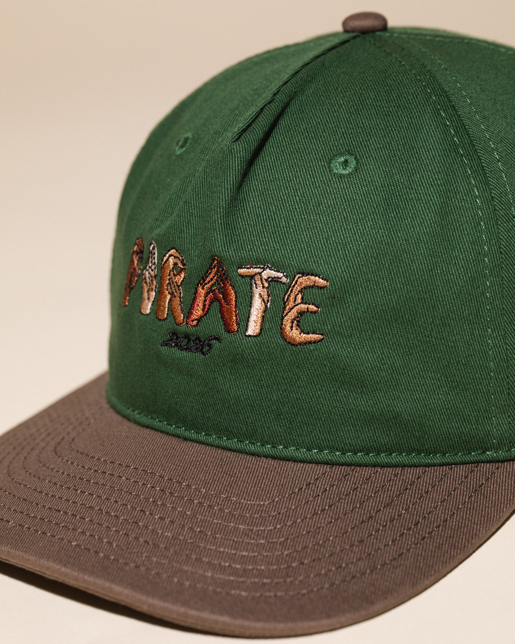 Hands of Pirate Vintage Hat (Green/Brown)