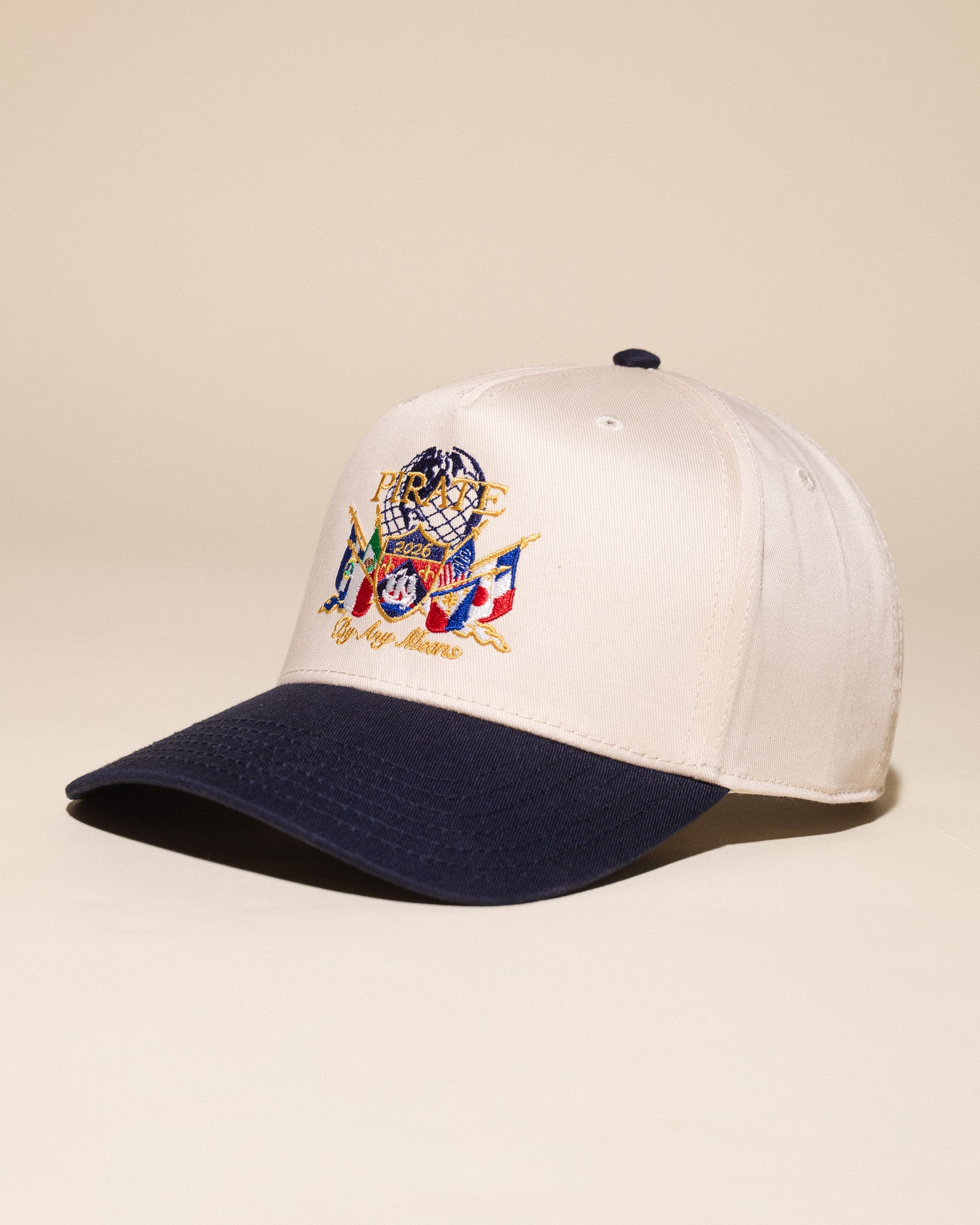 International By Any Means Hat (Cream/Navy)