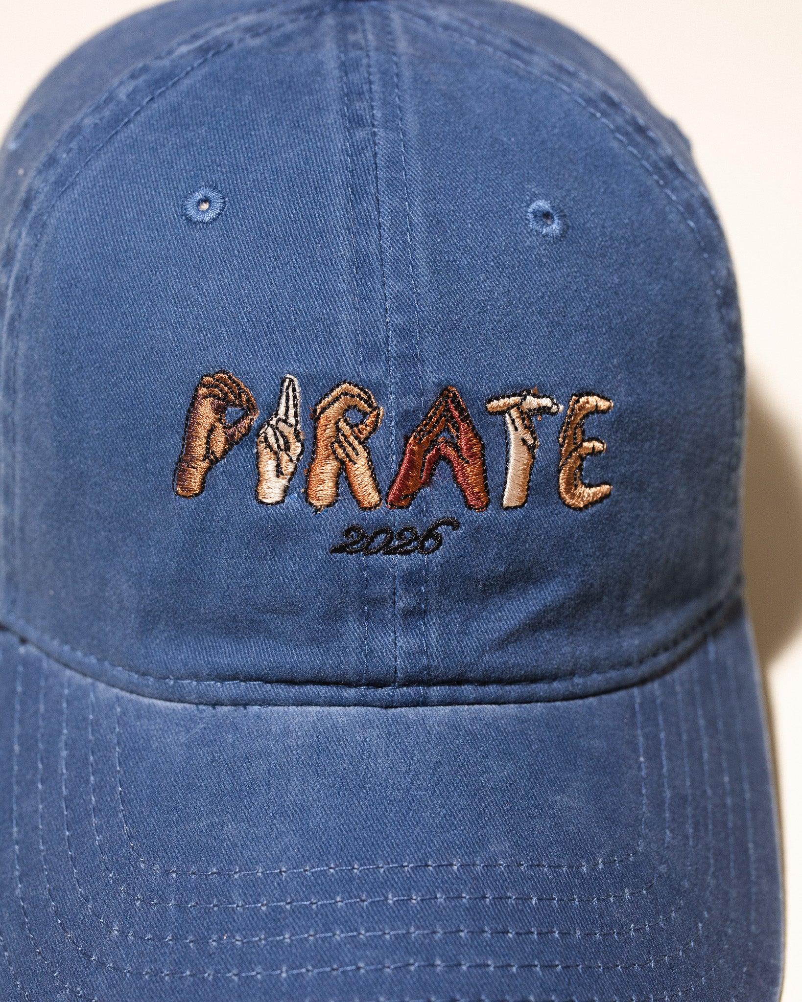 Hands of Pirate Dad Hat (Washed Blue)
