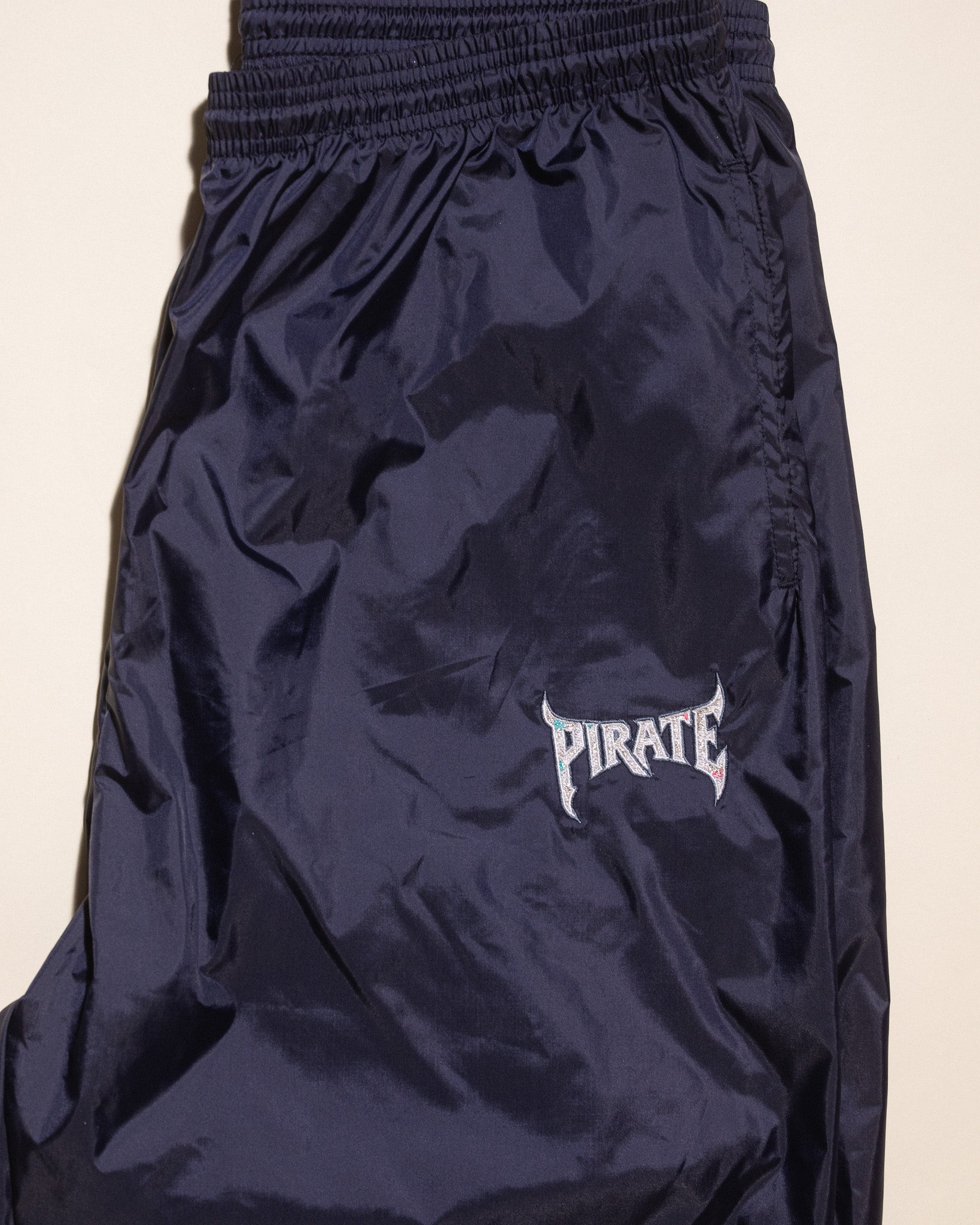 Metal Teeth Nylon Pant (Navy)