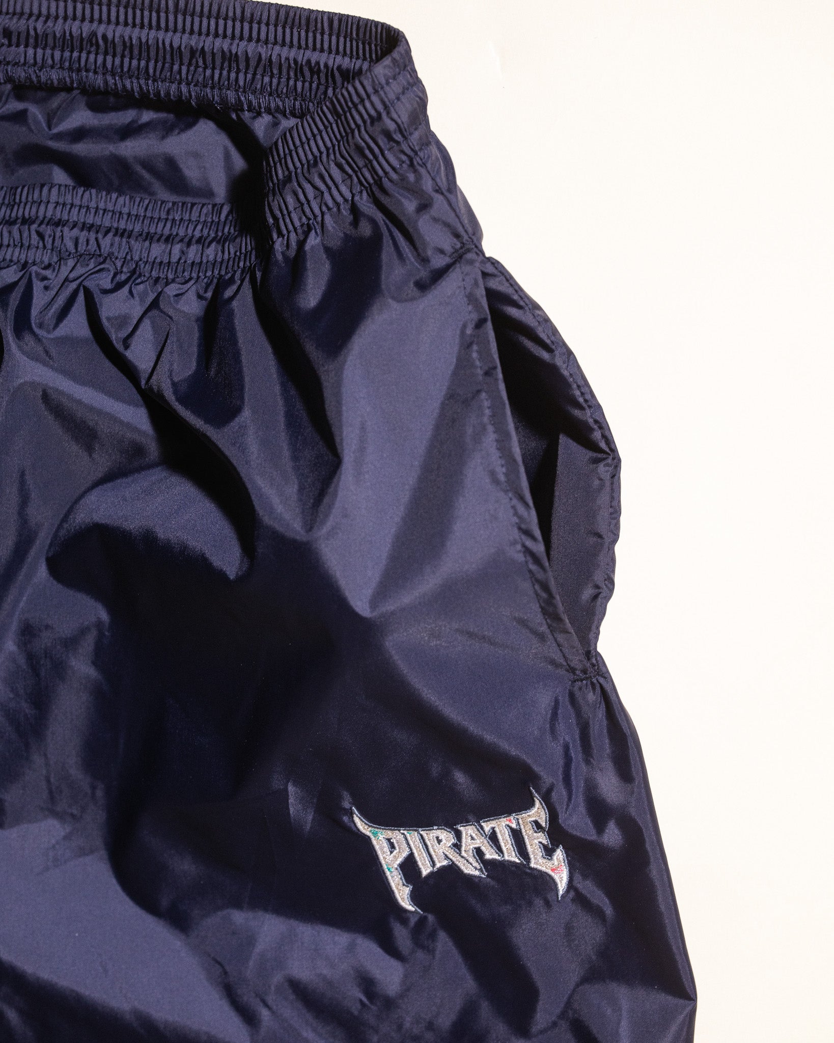 Metal Teeth Nylon Pant (Navy)