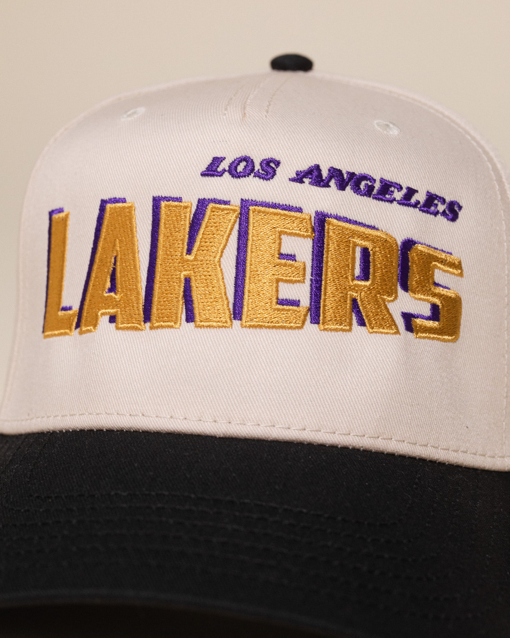 '96 Draft Day Lakers Hat (Cream/Black)