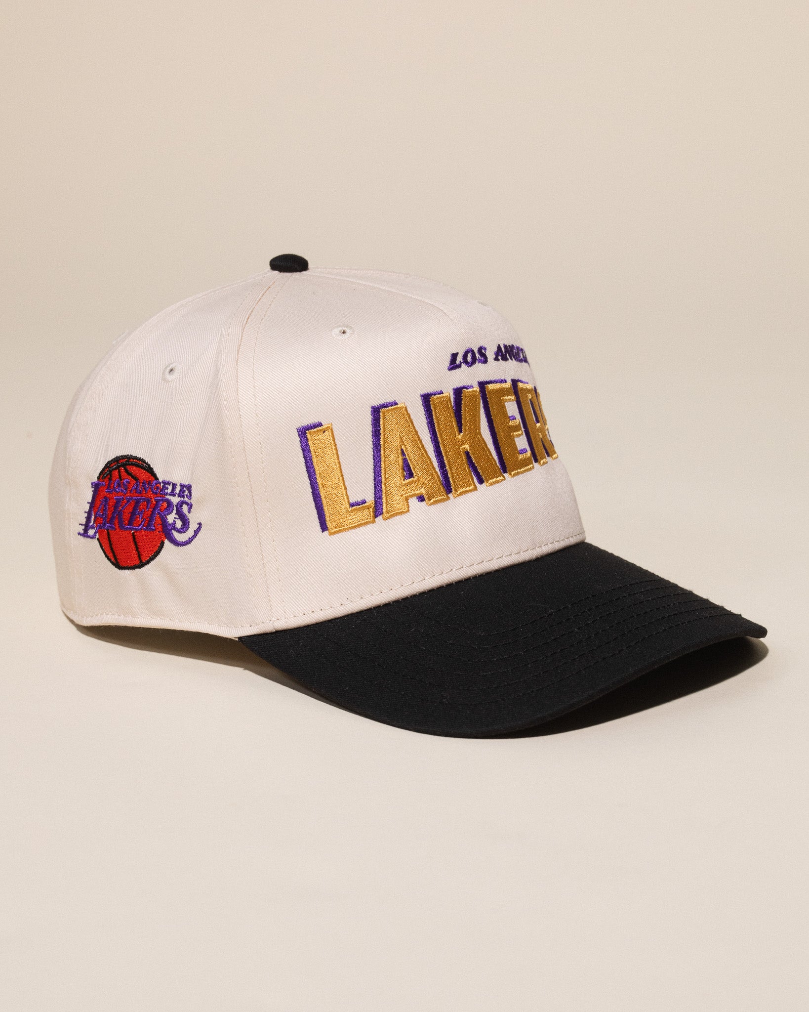 '96 Draft Day Lakers Hat (Cream/Black)