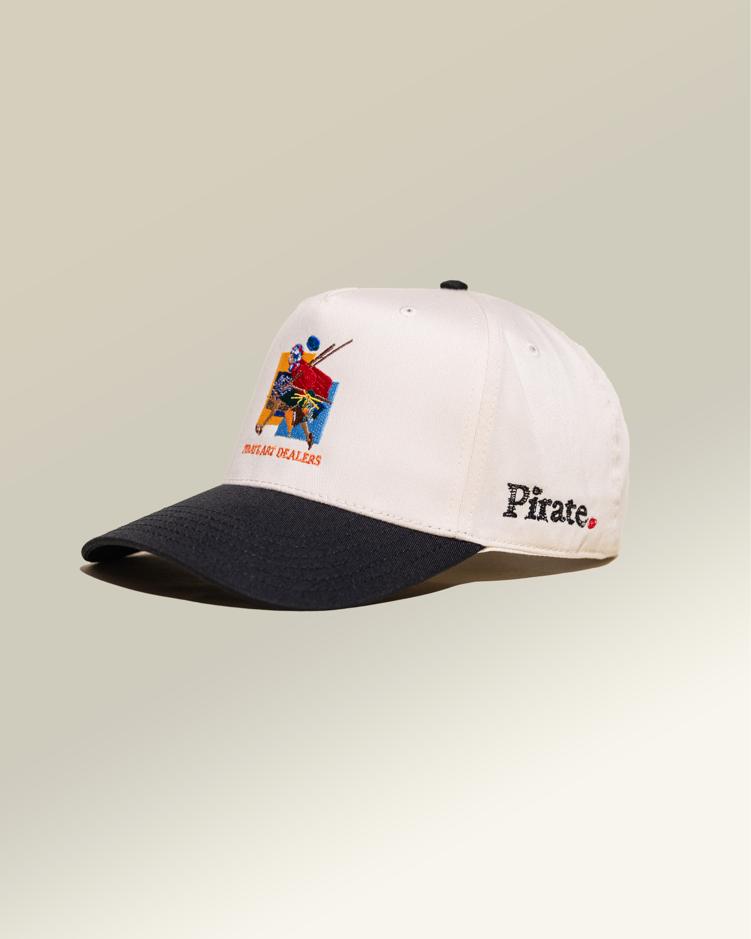 Pirate Art Dealers Hat (Cream/Black)