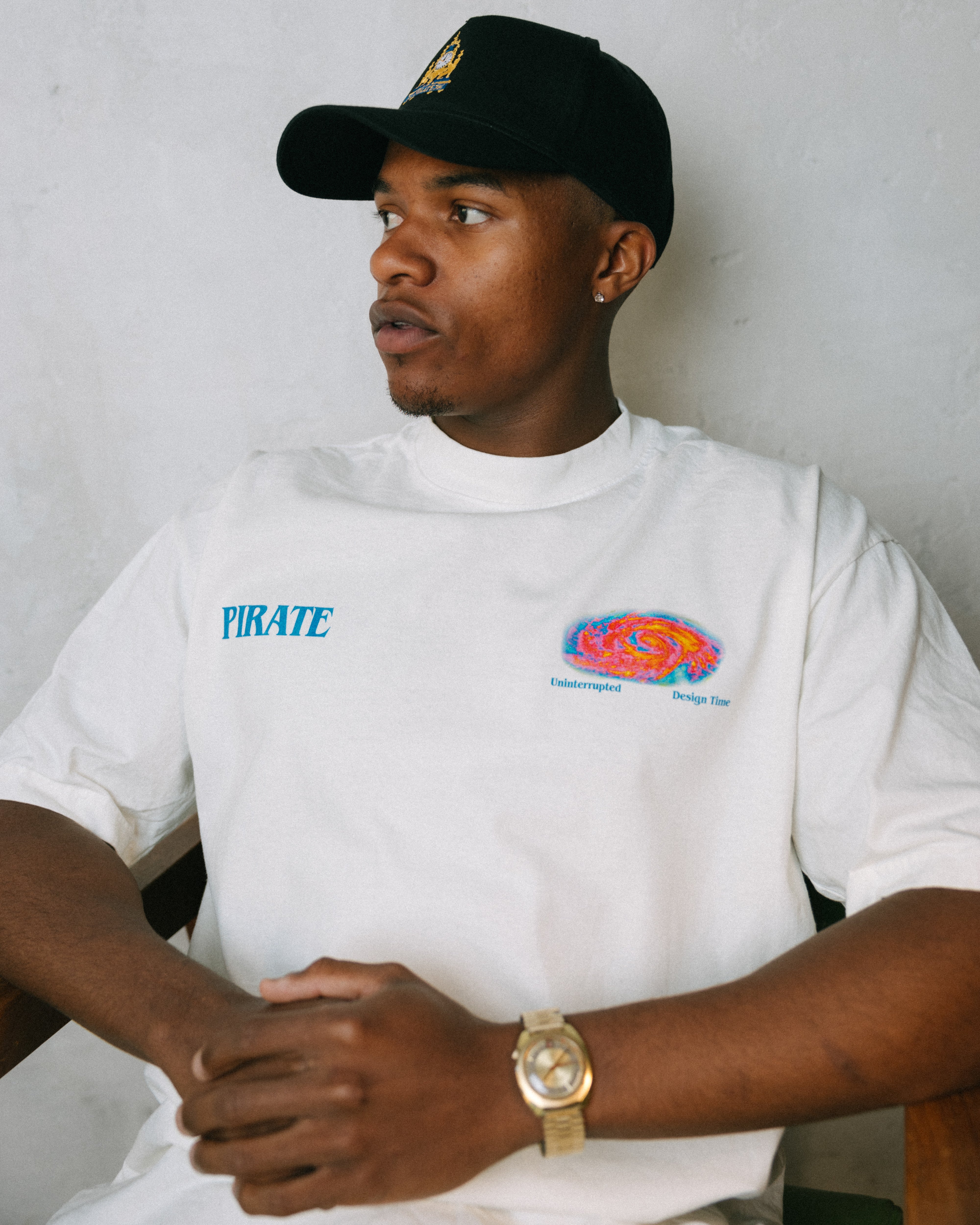 Pirate Uninterrupted Design Time Tee (Off White)