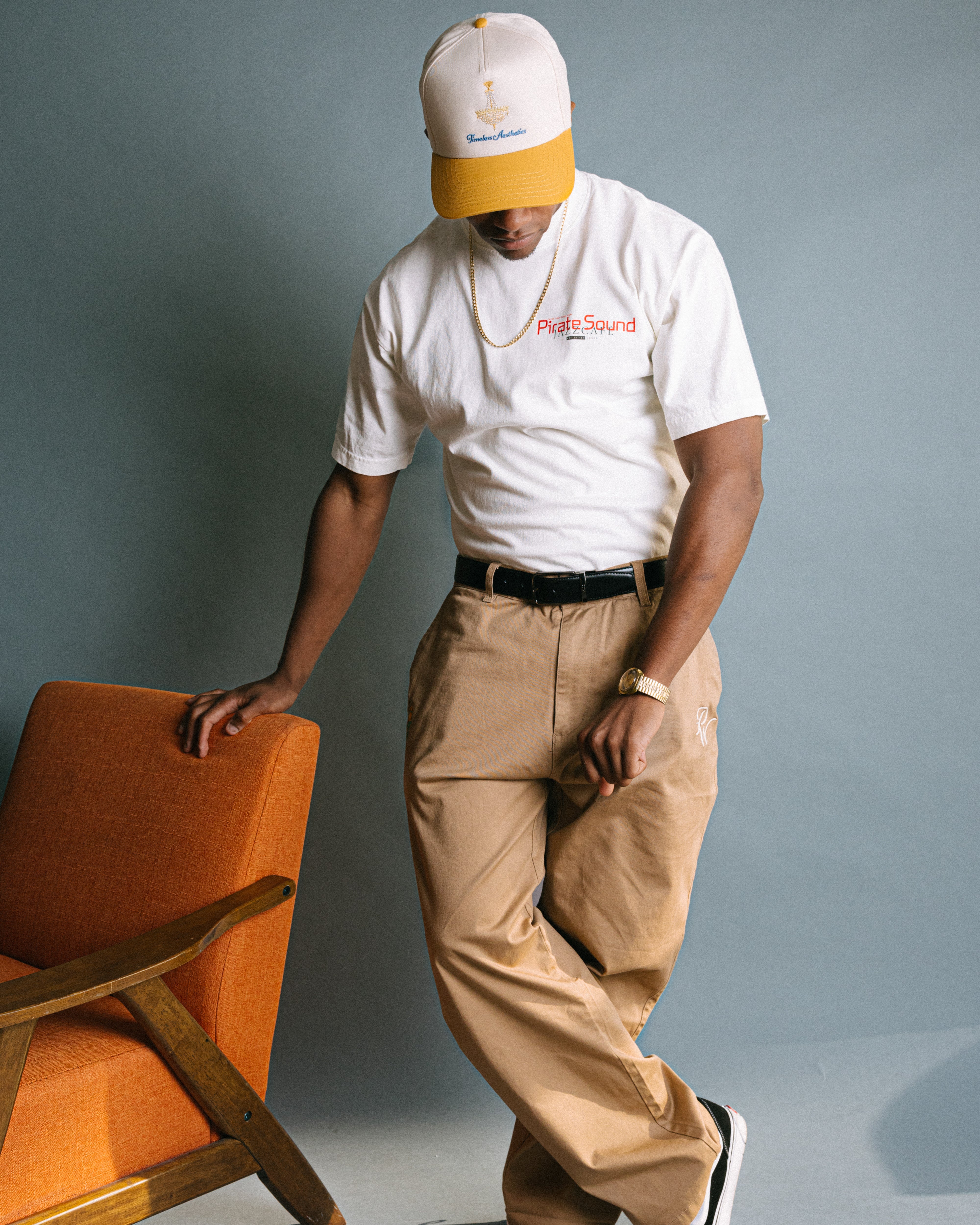 Pirate Timeless Aesthetics Hat (Cream/Canary Yellow)