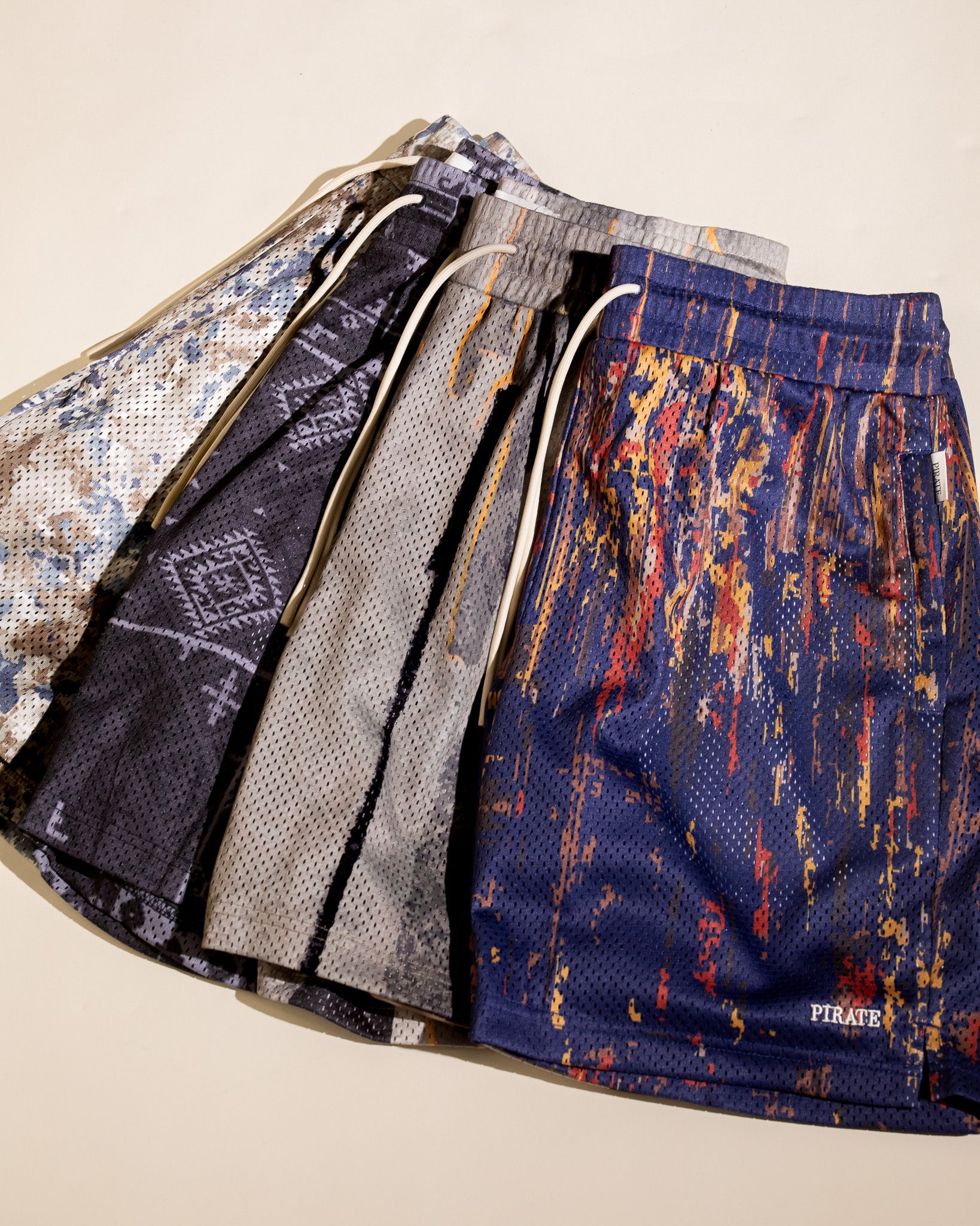 Pirate Hilltop Printed Mesh Short (Digi Nightfall)