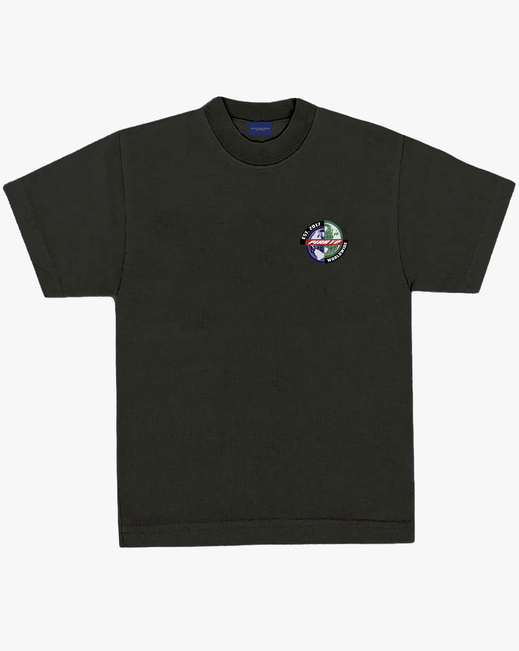 Pirate Globe Emblem Tee (Off Black)