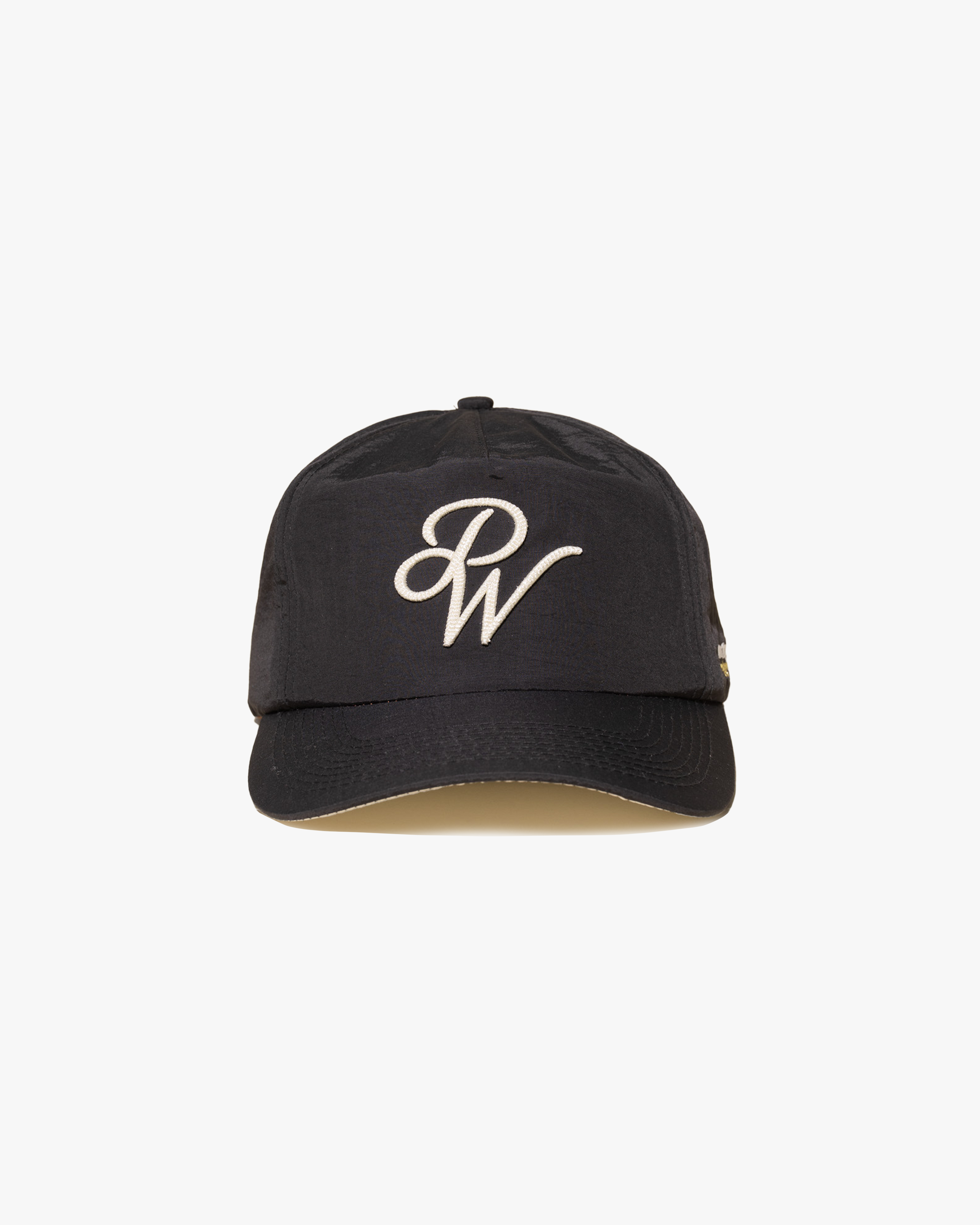 PW Chain Stitch Nylon Hat (Pirate Black / Cream)