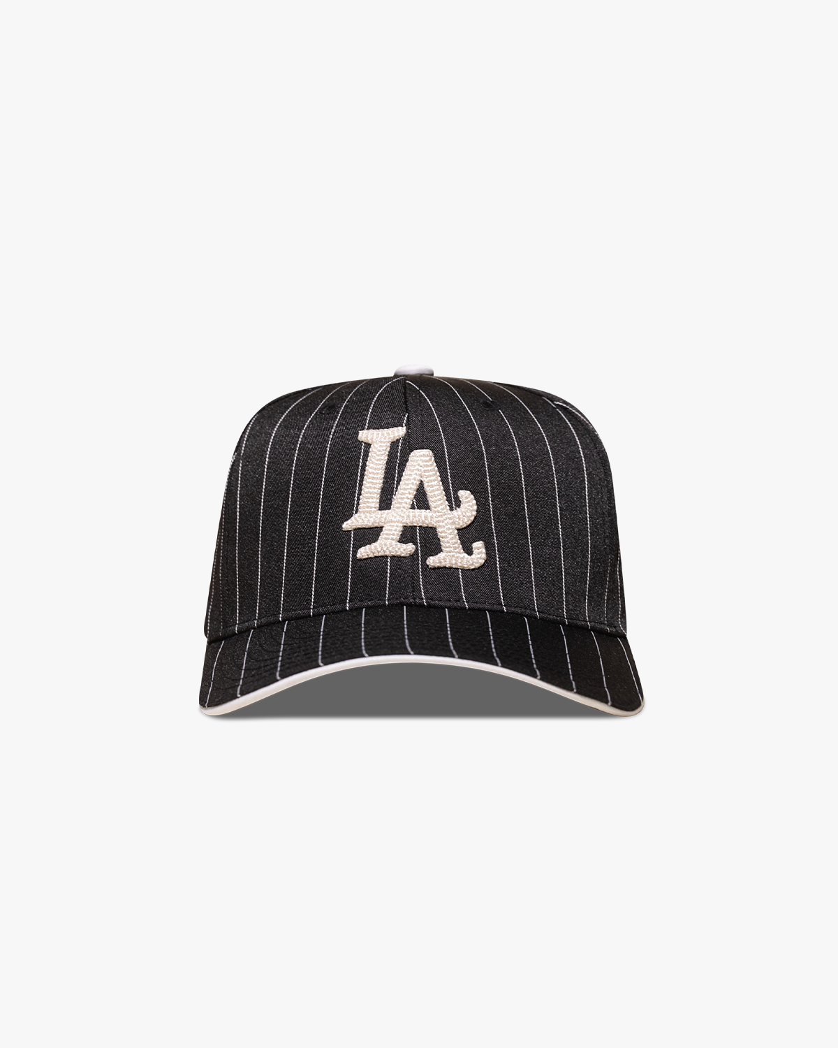 Pirate "LA" Chain Stitch Pinstripe Hat (Black)