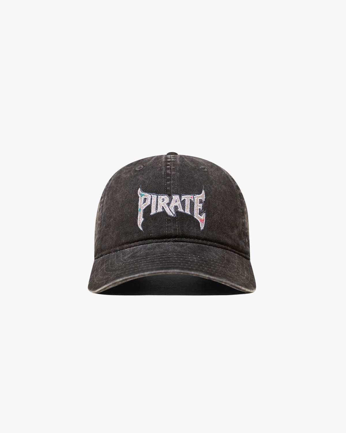 Metal Pirate Dad Hat (Washed Black)