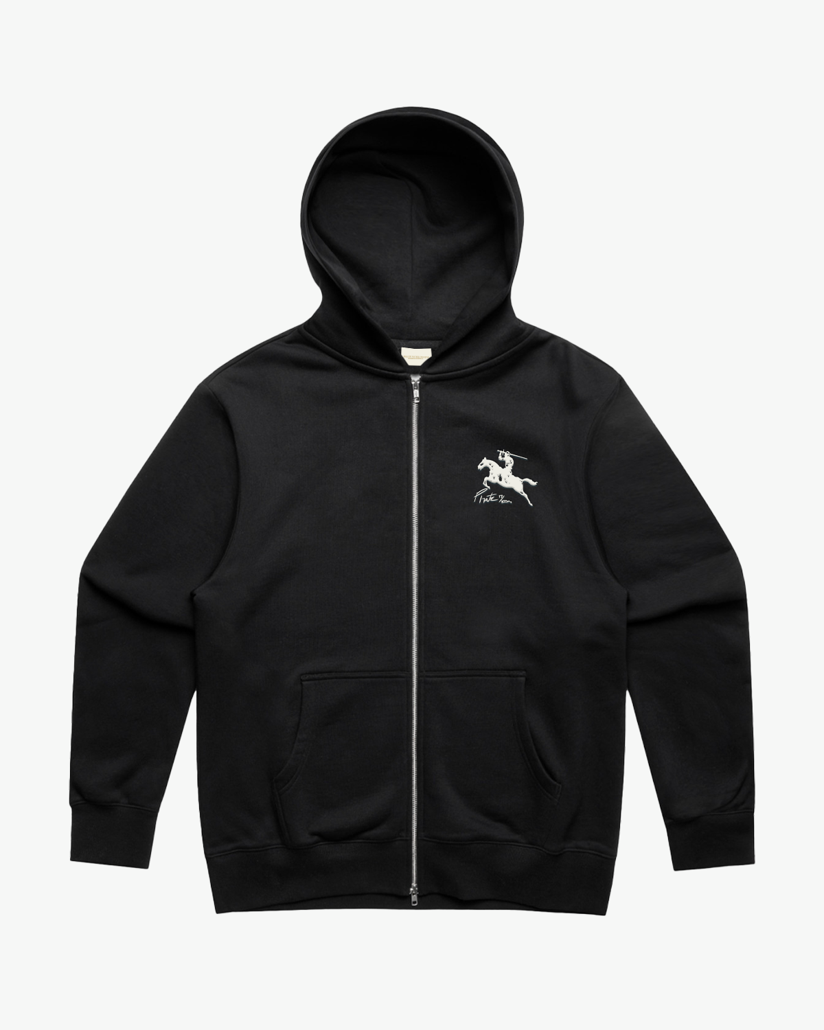 Pirate By Any Means FZ Hoodie (Pirate Black)