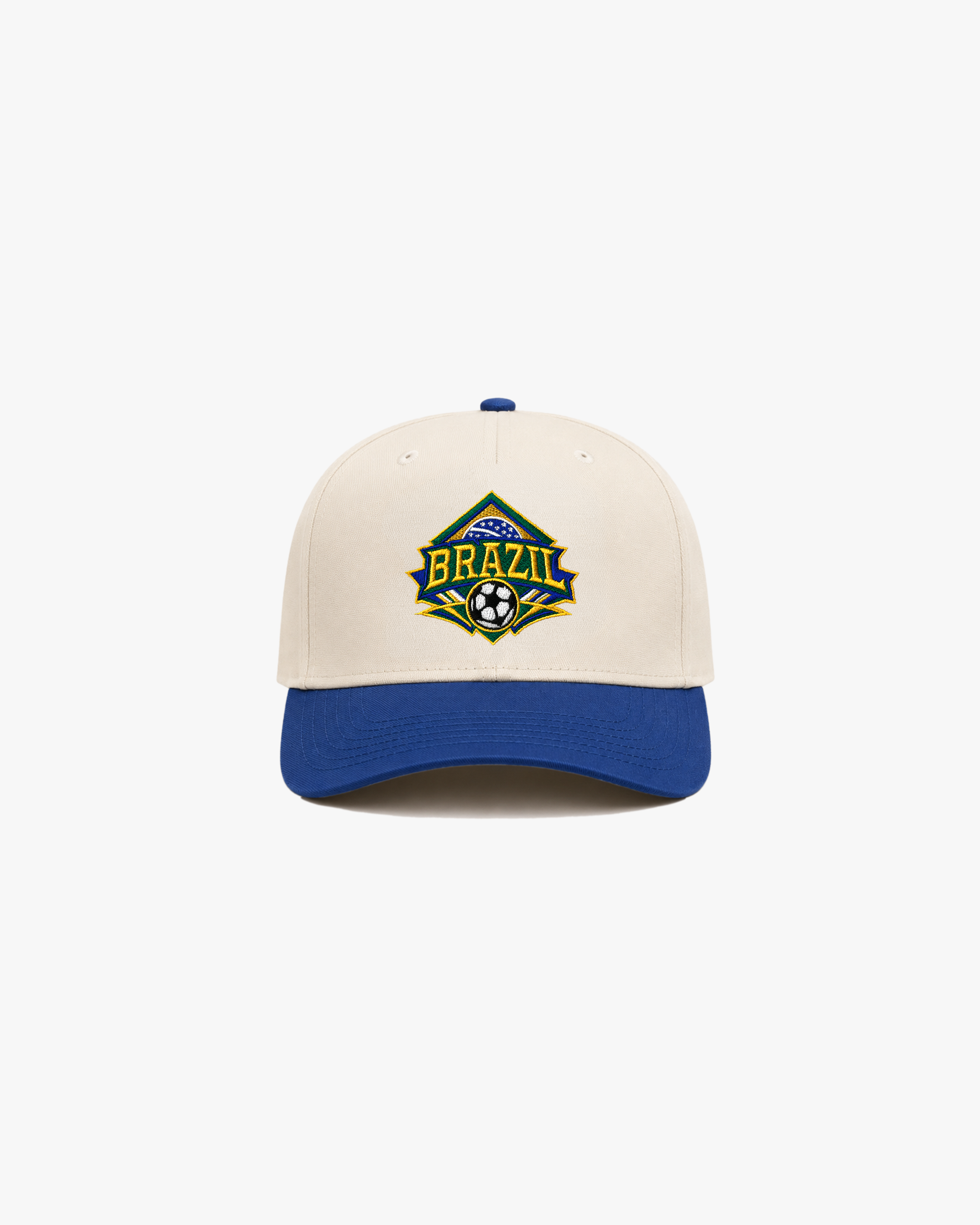 Brazil Crest Hat (Cream/Royal)