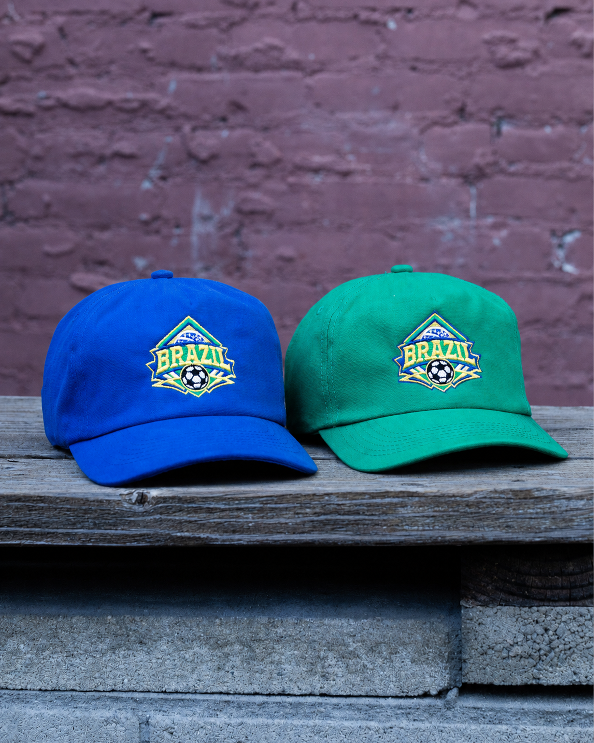 Brazil Crest Vintage Hat (Green)