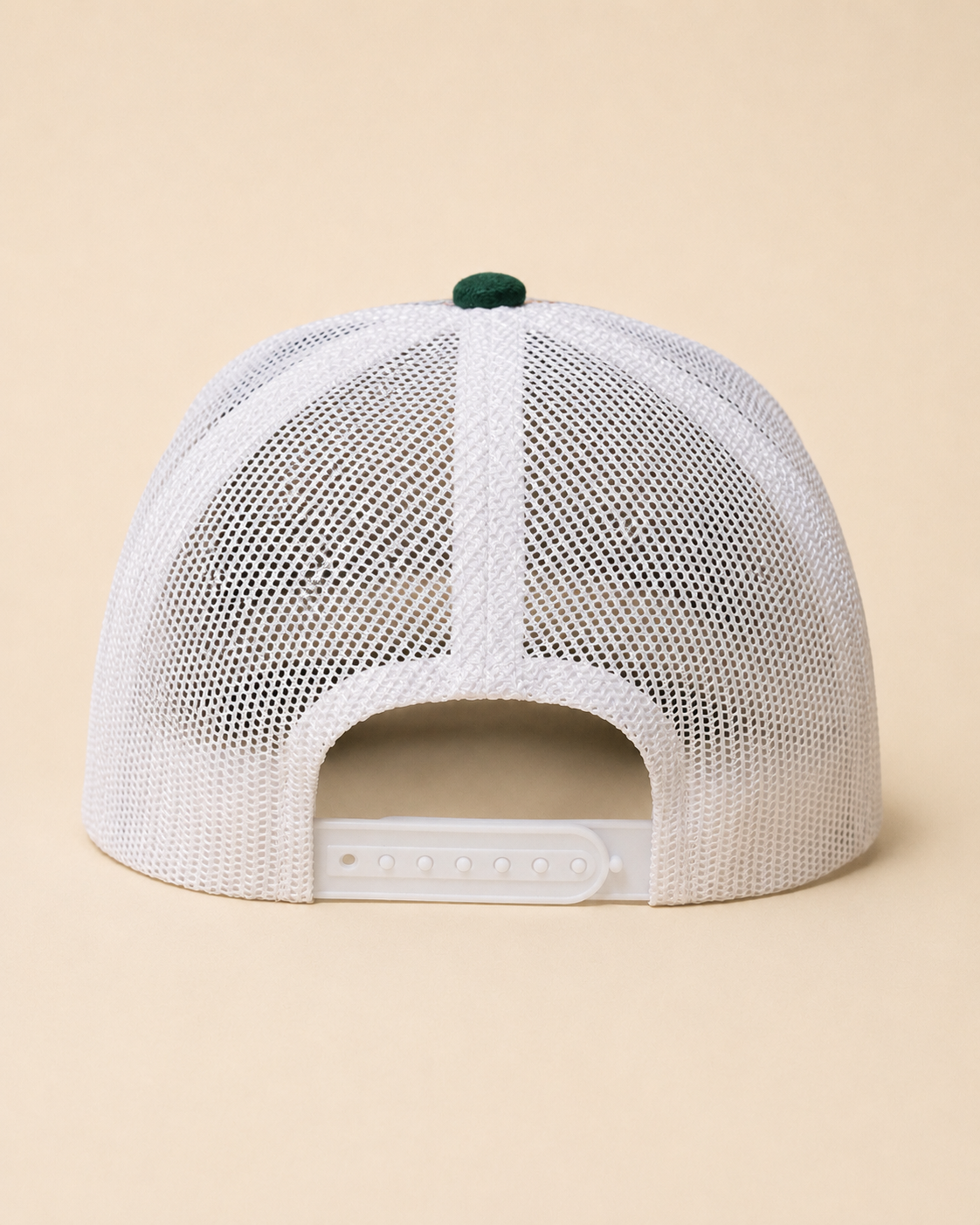 Pirate “Ideas in Transit” Daisy Tapestry Trucker Hat (Forest Green / White)