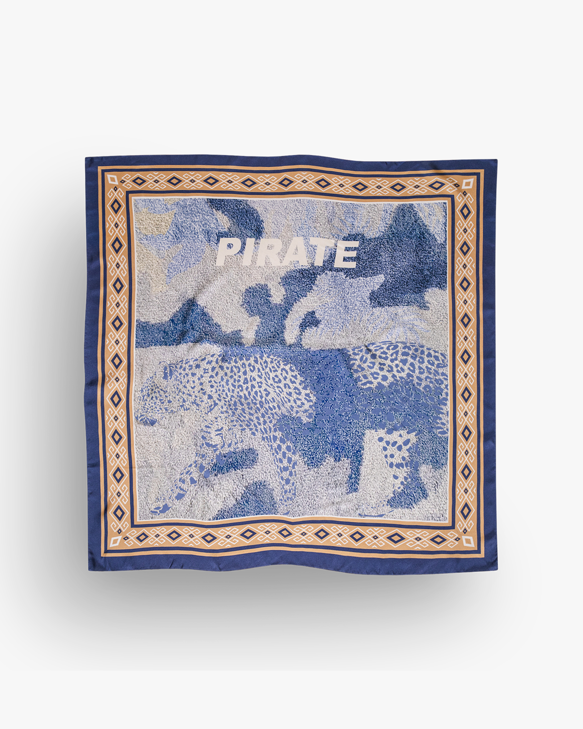 Pirate Leopard Camo Silk Bandana (Oversized)