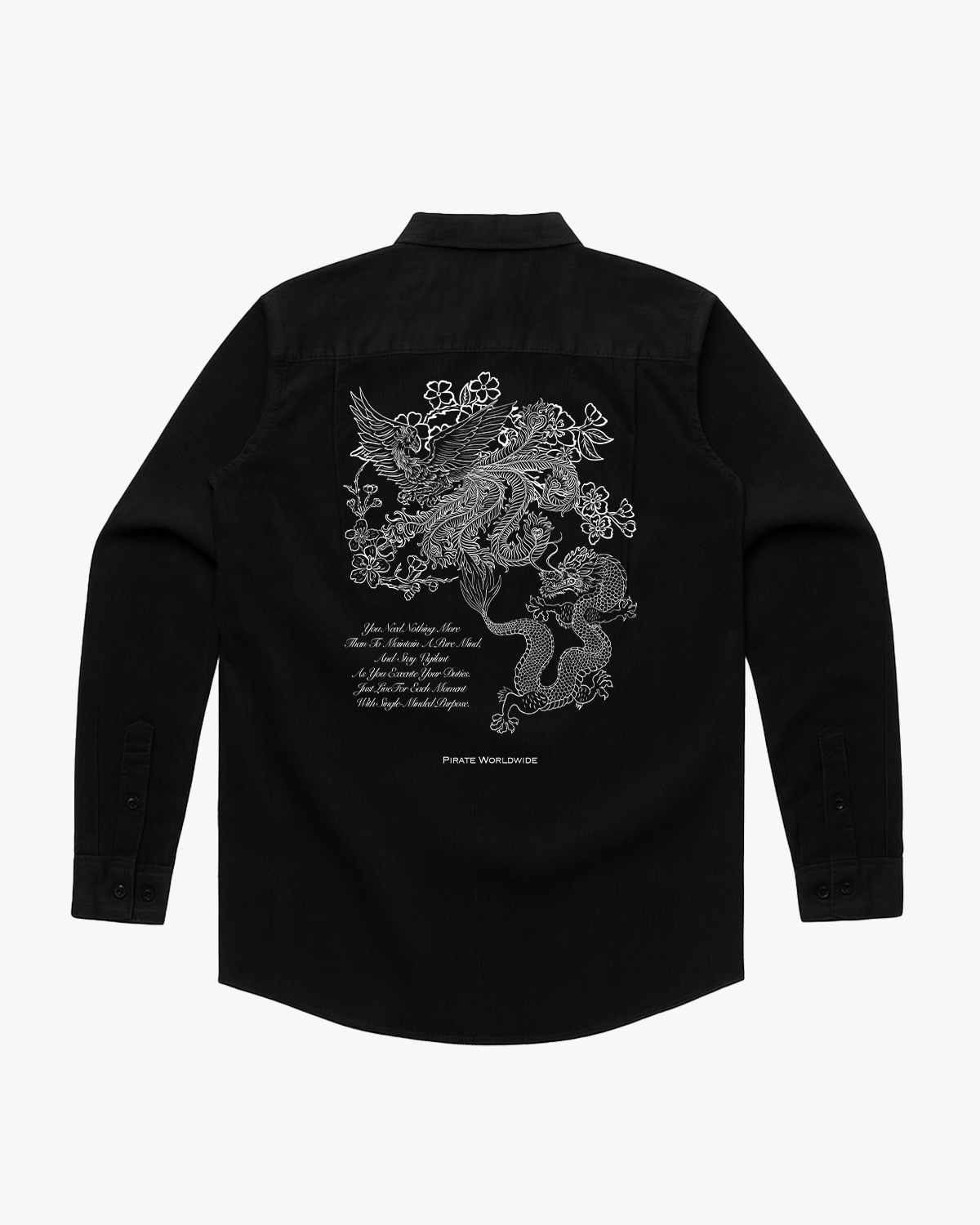 Pirate Corduroy Button Down Shirt (Pirate Black)