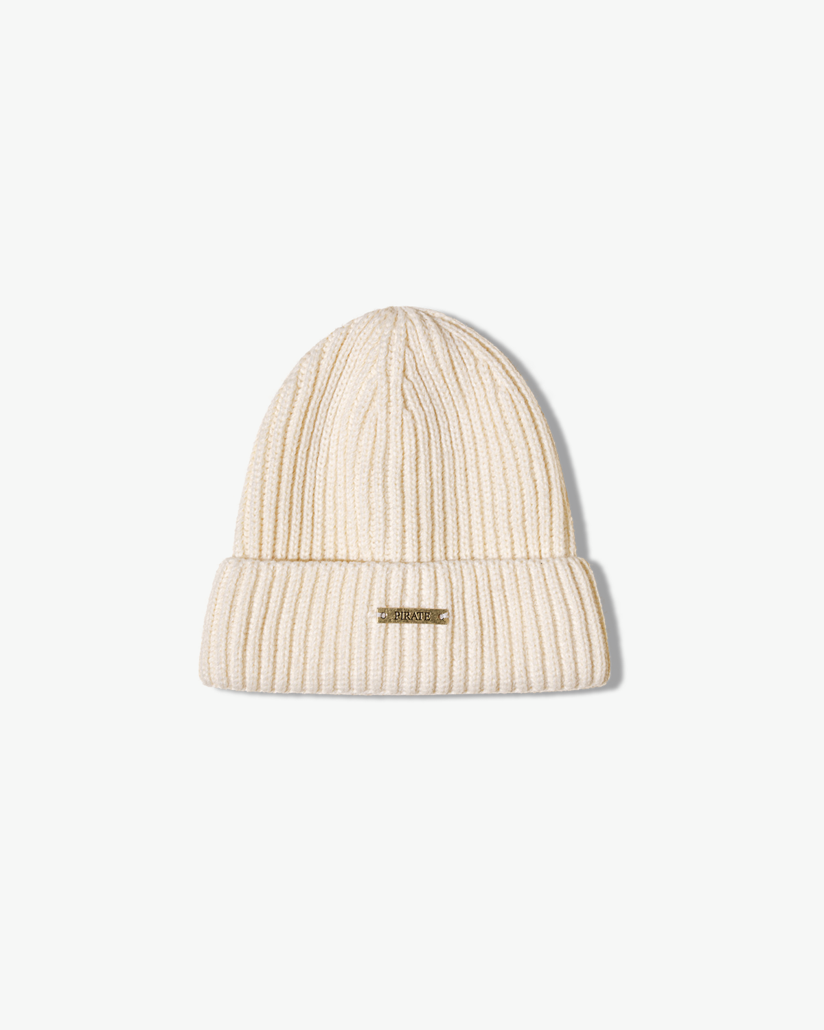 Pirate Ribbed Beanie (Cannoli Cream)