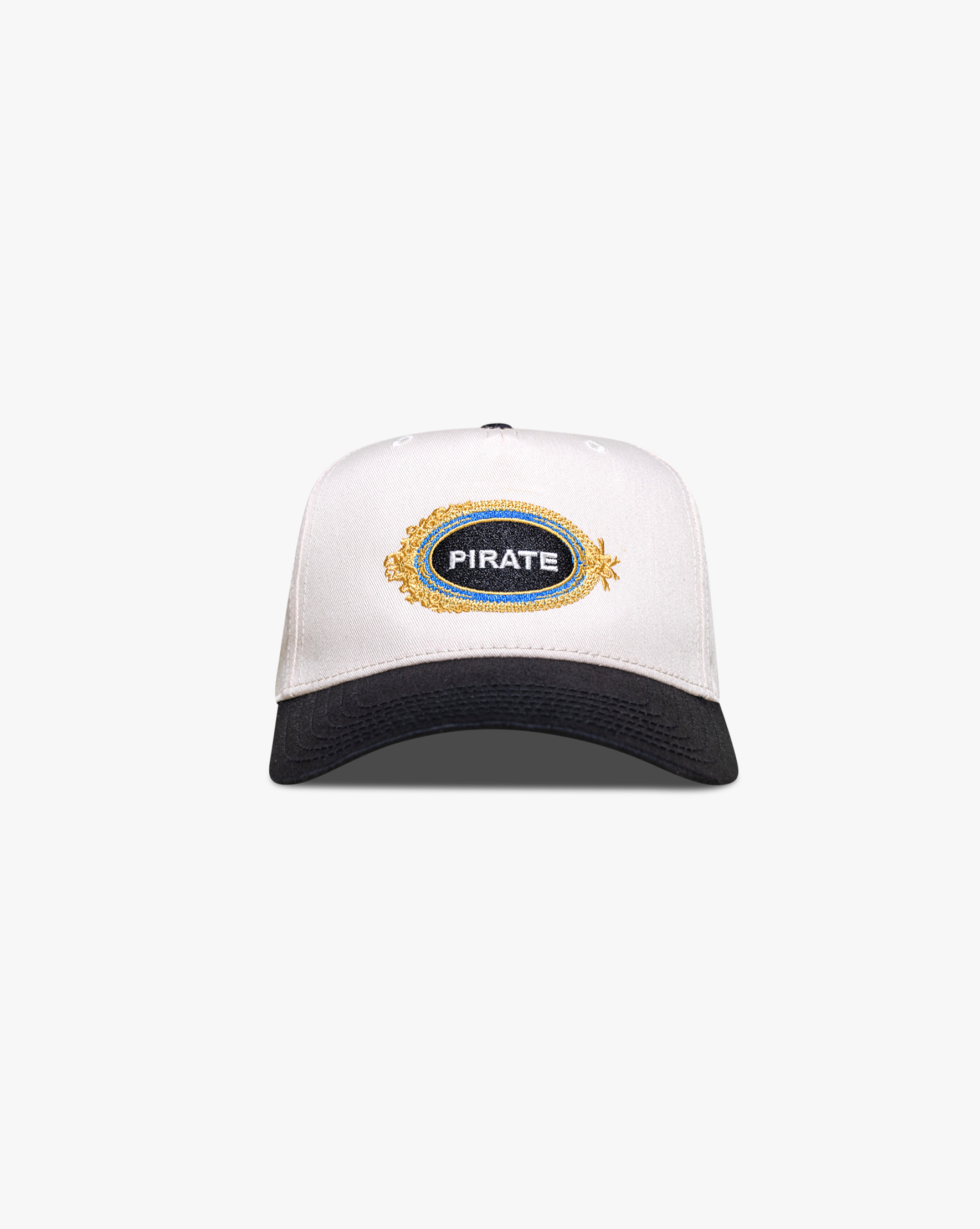 Pirate Logo Frame Hat (Cream/Black)