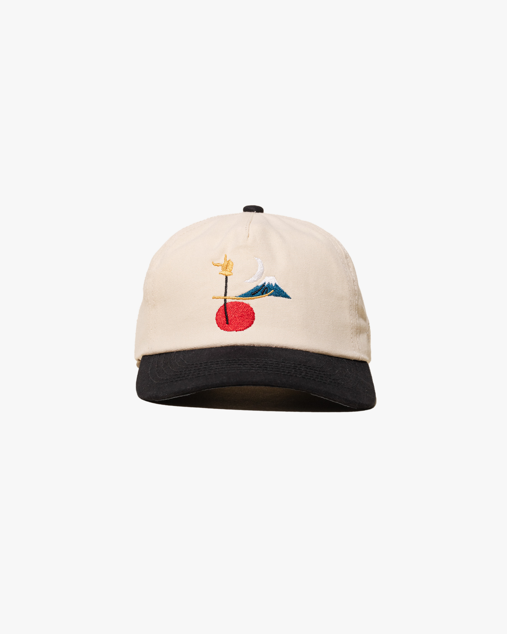 Moon Over Fuji Vintage Hat (Cream/Black)