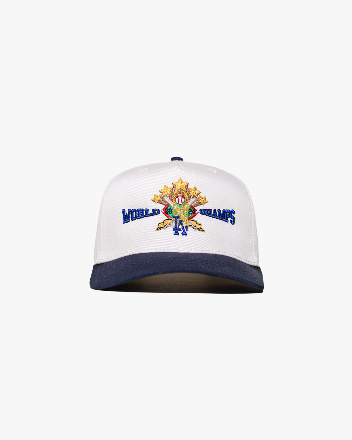 Pirate World Champs Hat (Cream/Navy)