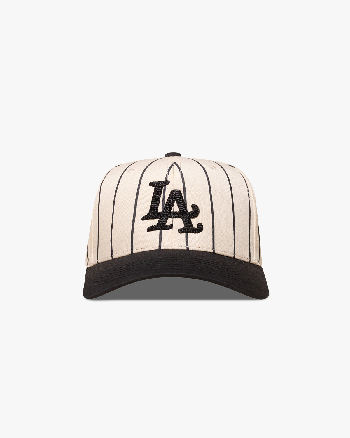 Pirate "LA" Chain Stitch Pinstripe Hat (Cannoli Cream)