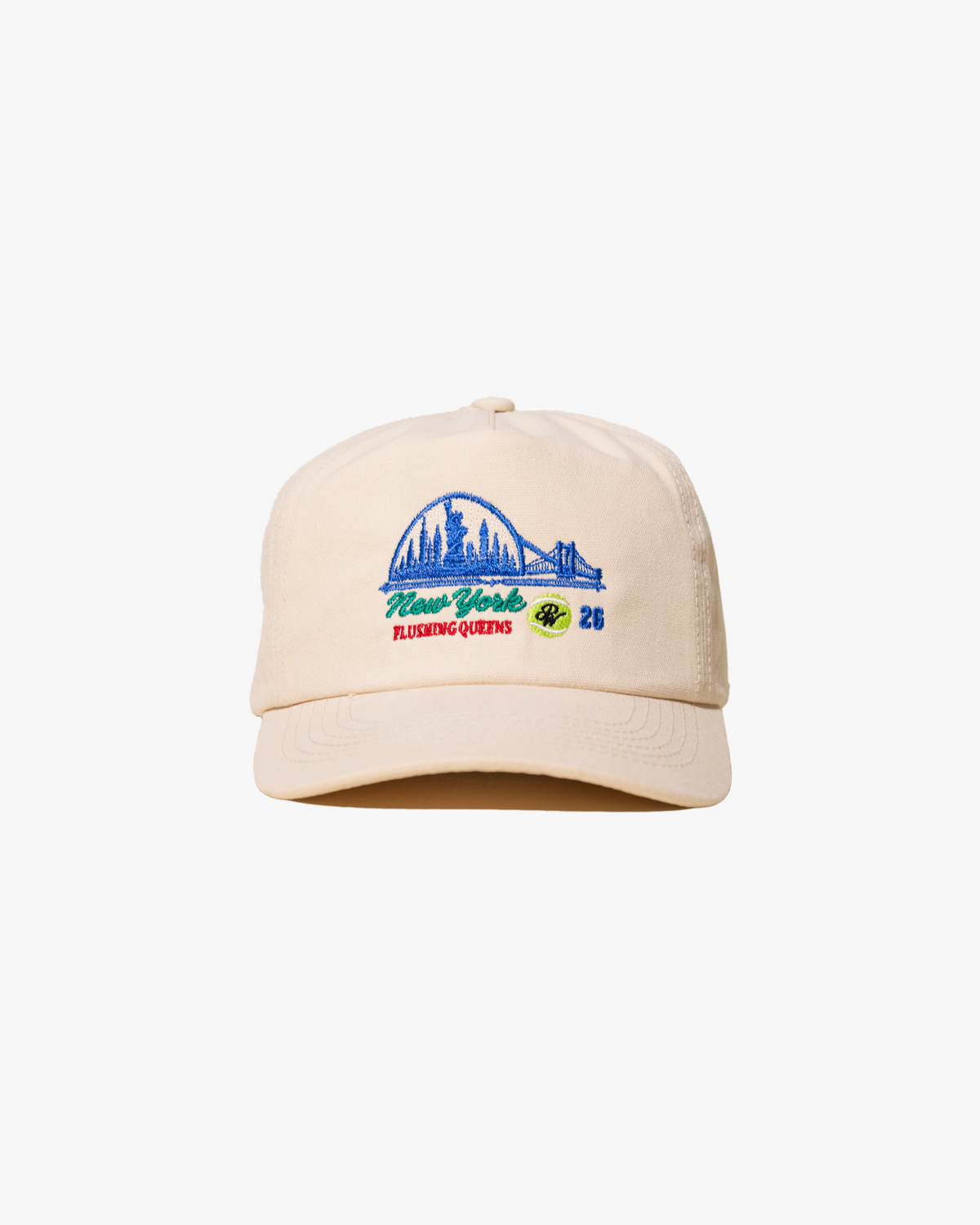 Queens Tennis Vintage Hat (Cream)