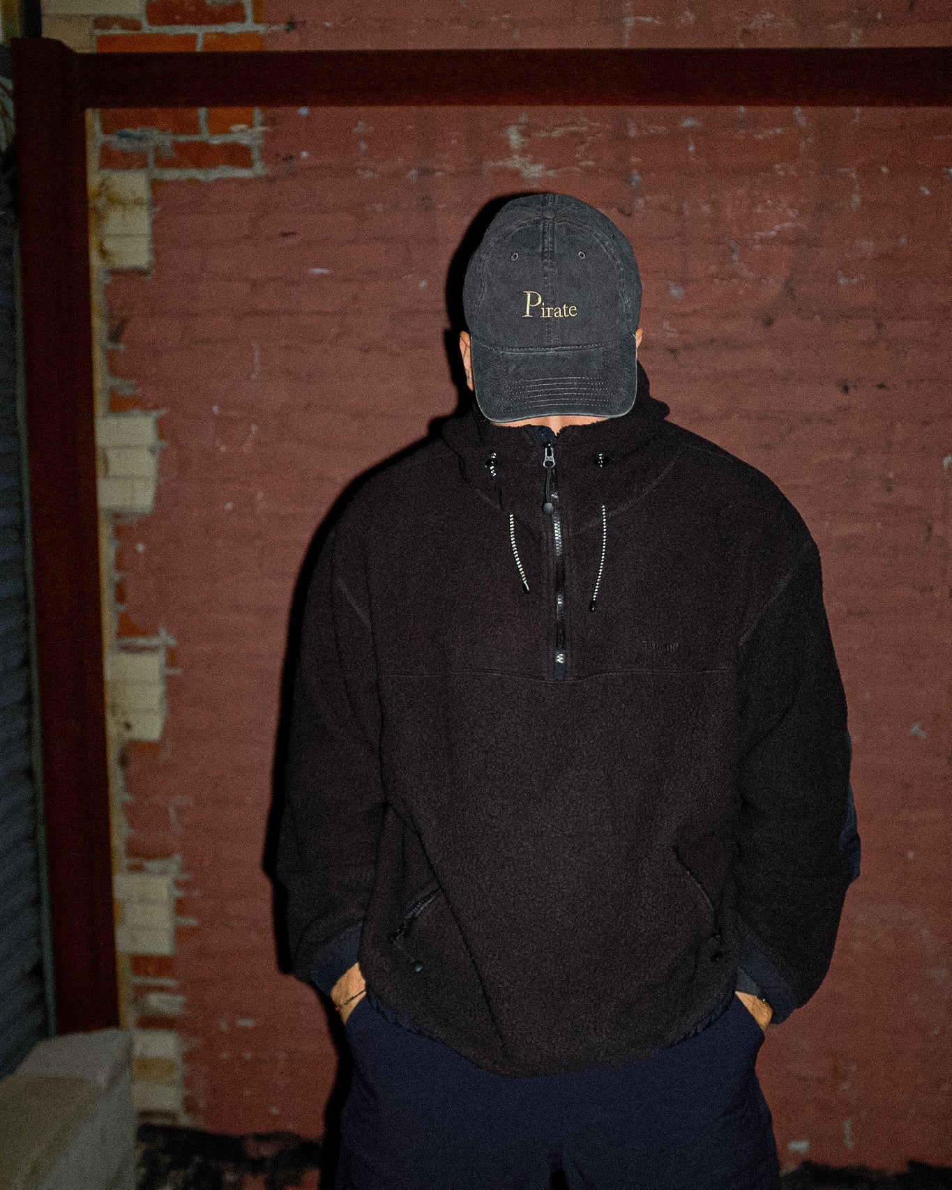 Pirate Branded Dad Hat (Washed Black)